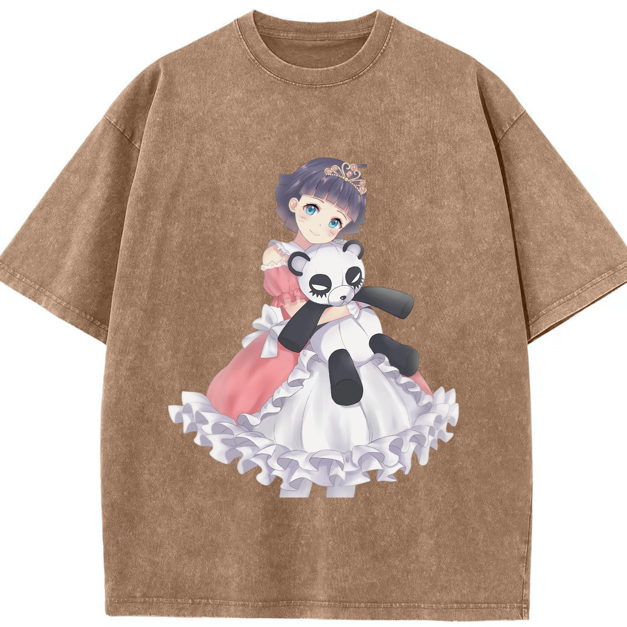 （画像用） NARUTO -ナルト- うずまき ヒマワリ Uzumaki Himawari 綿100% ヴィンテージ風 半袖Tシャツ（フロントプリント）