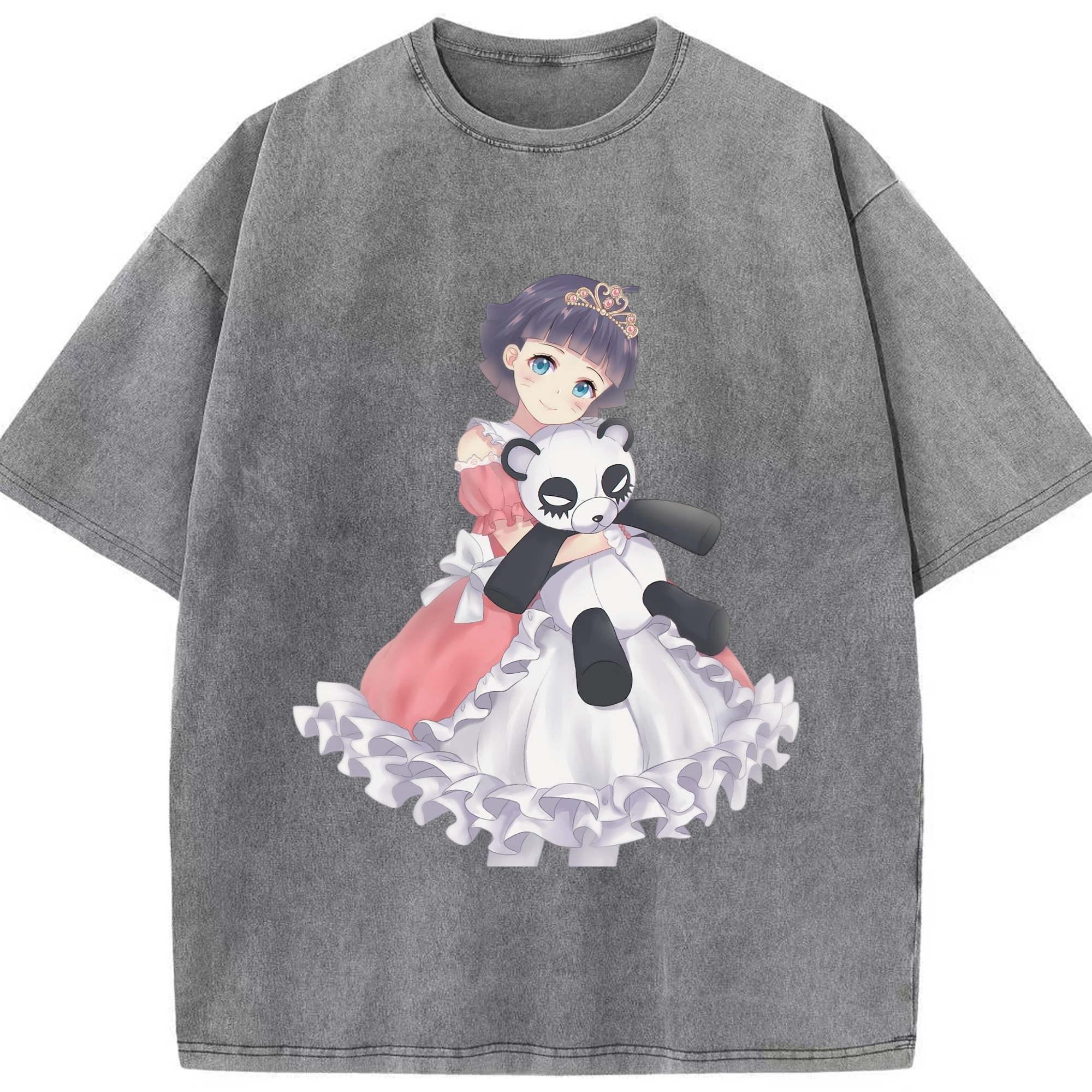 （画像用） NARUTO -ナルト- うずまき ヒマワリ Uzumaki Himawari 綿100% ヴィンテージ風 半袖Tシャツ（フロントプリント）