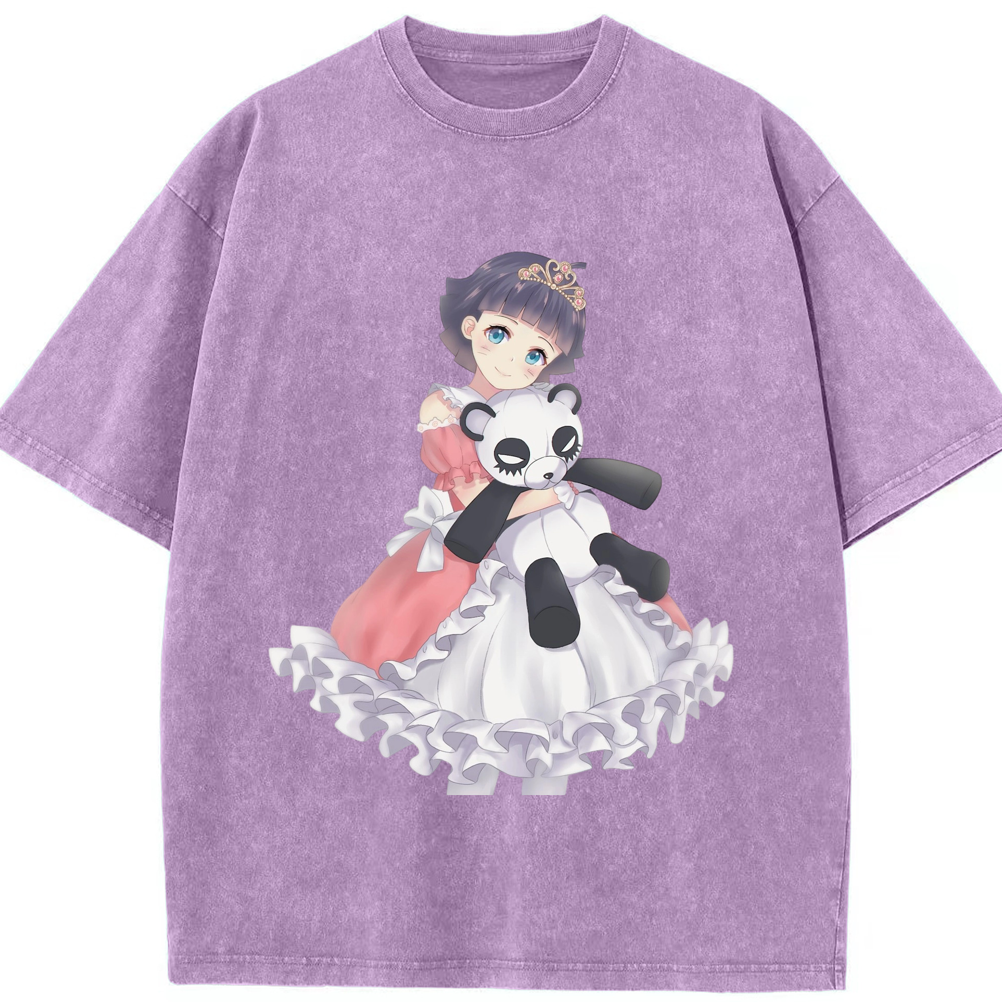 （画像用） NARUTO -ナルト- うずまき ヒマワリ Uzumaki Himawari 綿100% ヴィンテージ風 半袖Tシャツ（フロントプリント）
