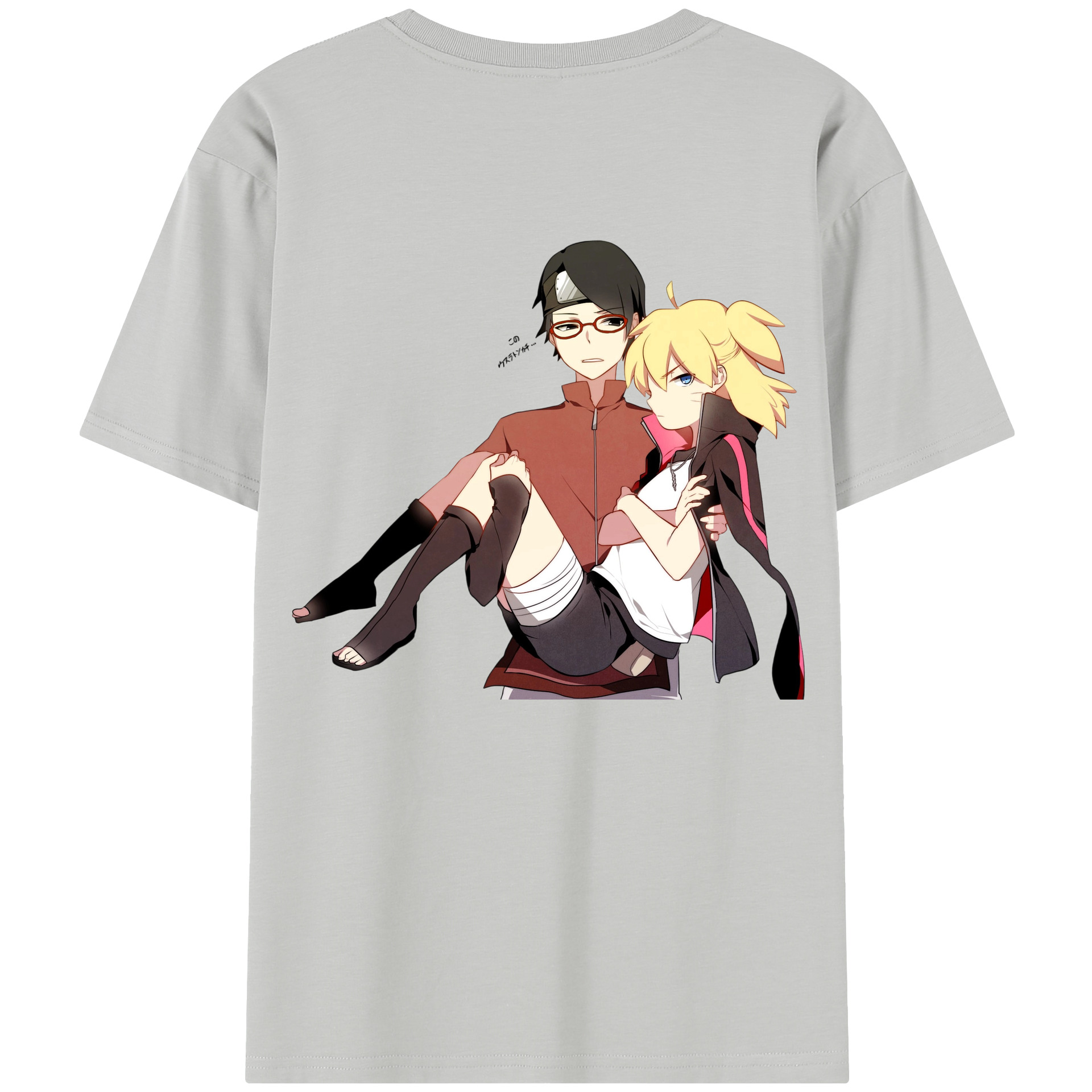 （画像用） NARUTO -ナルト- うちは サラダ Uchiha Sarada レディース半袖Tシャツ(バックプリント)