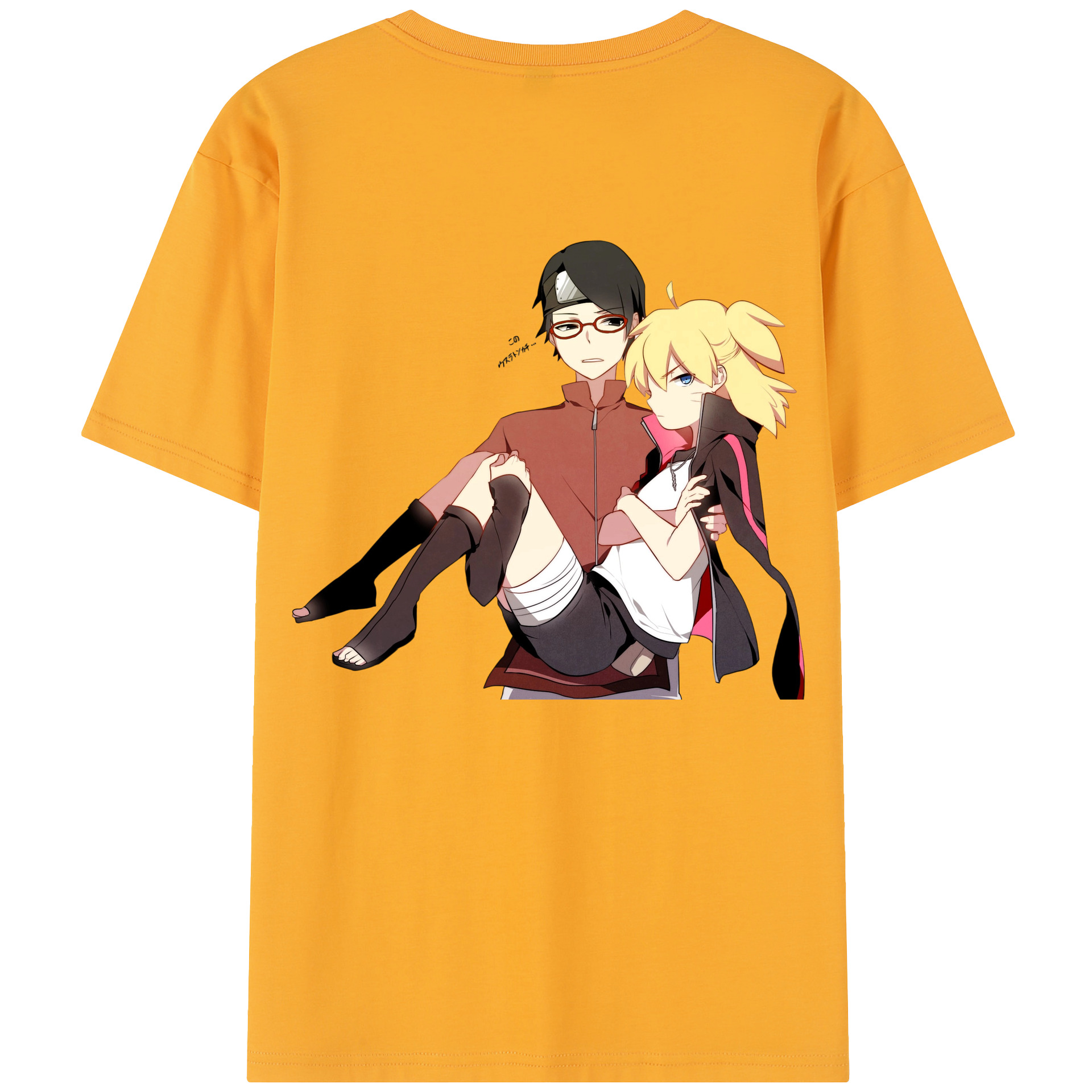 （画像用） NARUTO -ナルト- うちは サラダ Uchiha Sarada レディース半袖Tシャツ(バックプリント)