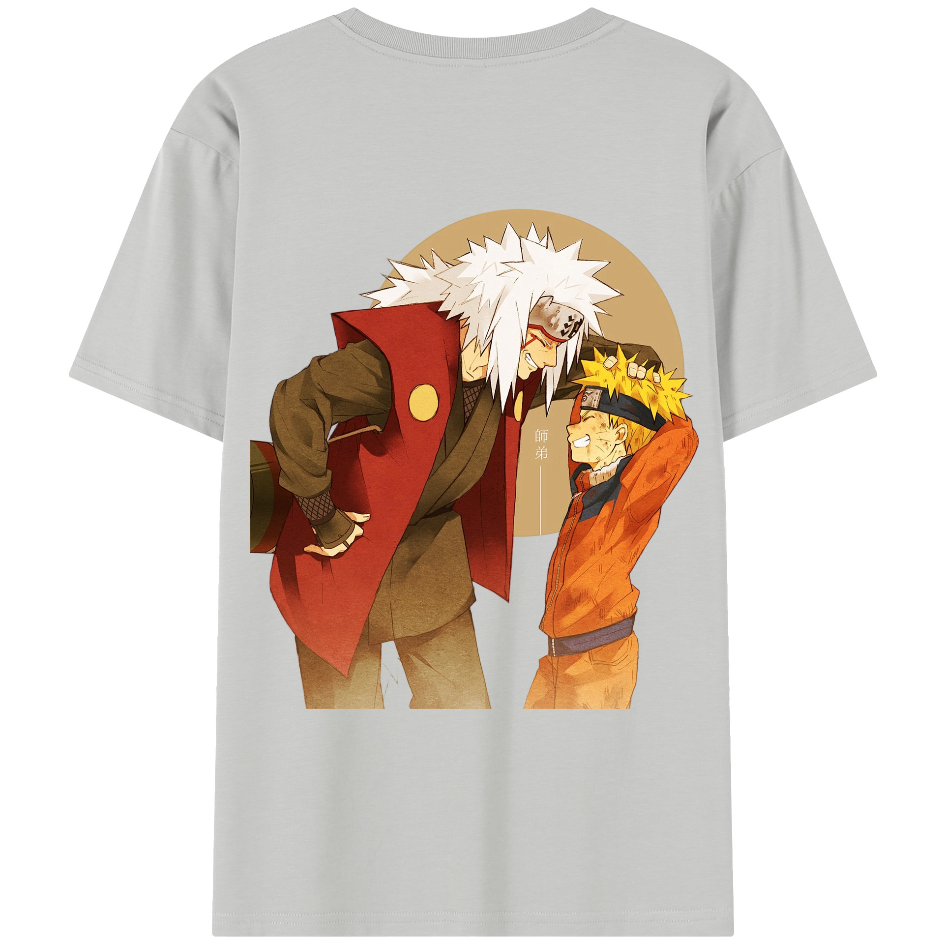 （画像用） NARUTO -ナルト- 自来也（じらいや） Jiraiya レディース半袖Tシャツ(バックプリント)