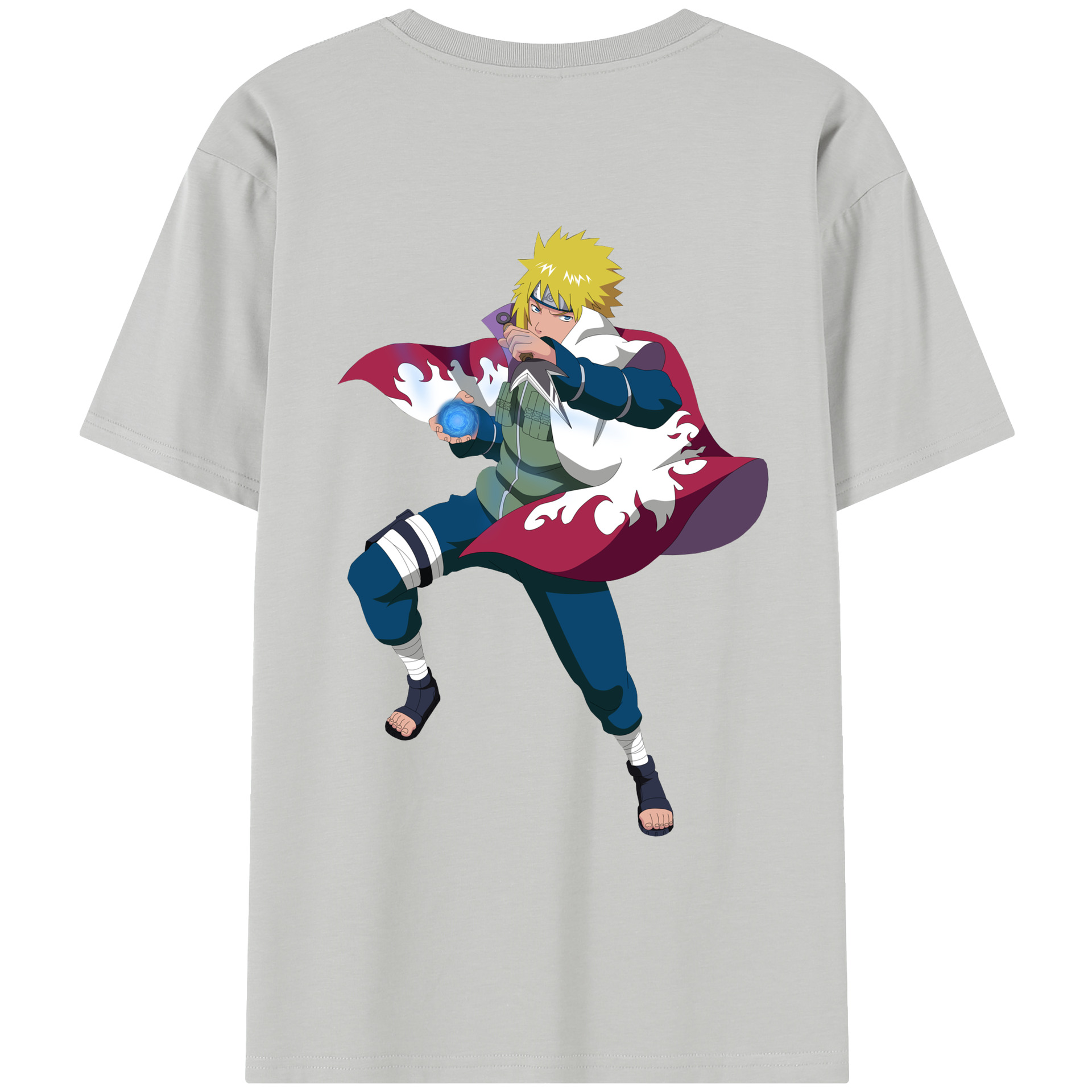 （画像用） NARUTO -ナルト- 波風 ミナト Namikaze Minato レディース半袖Tシャツ(バックプリント)