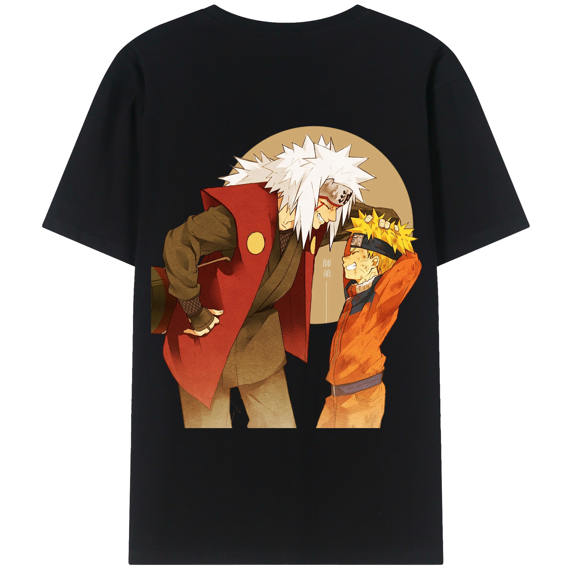 （画像用） NARUTO -ナルト- 自来也（じらいや） Jiraiya レディース半袖Tシャツ(バックプリント)