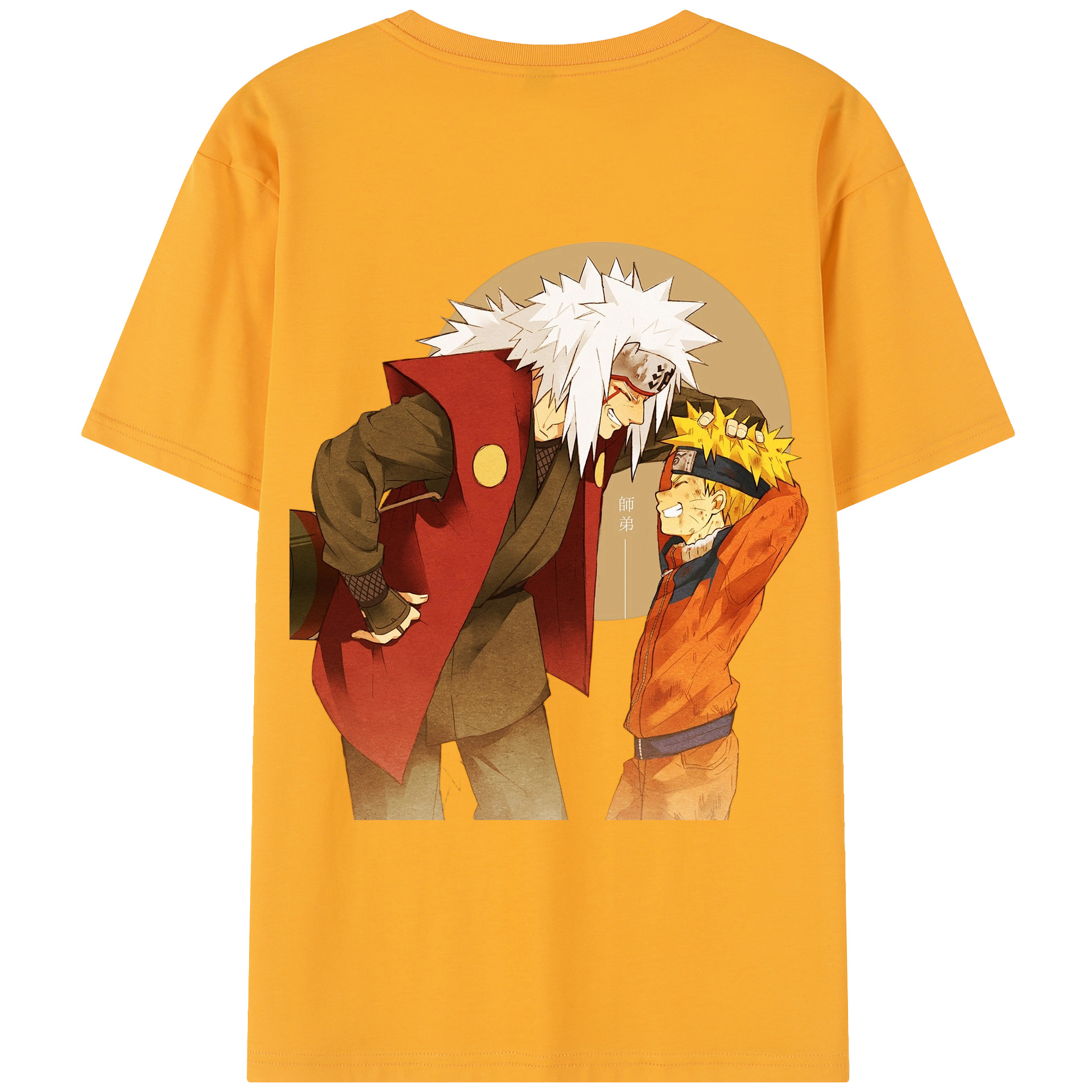 （画像用） NARUTO -ナルト- 自来也（じらいや） Jiraiya レディース半袖Tシャツ(バックプリント)
