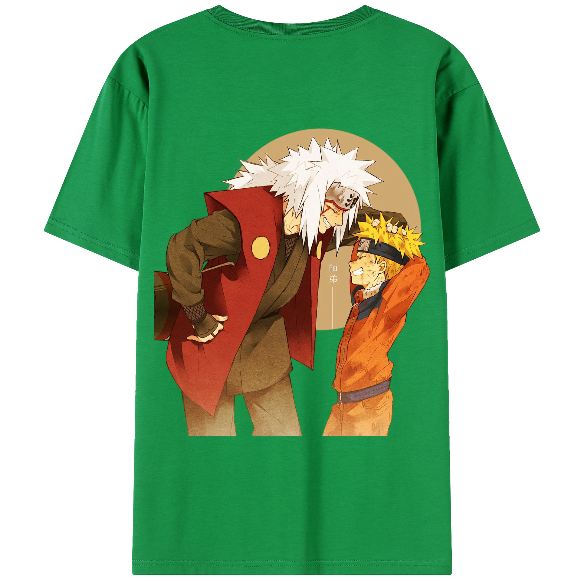 （画像用） NARUTO -ナルト- 自来也（じらいや） Jiraiya レディース半袖Tシャツ(バックプリント)