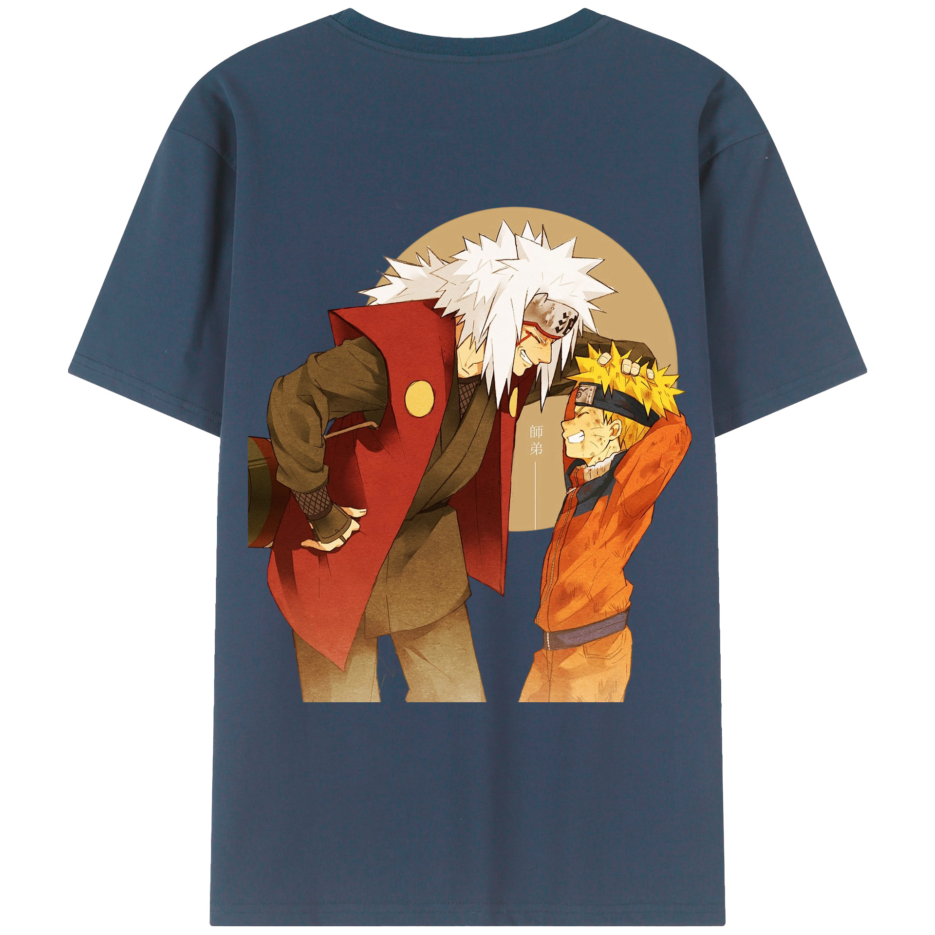 （画像用） NARUTO -ナルト- 自来也（じらいや） Jiraiya レディース半袖Tシャツ(バックプリント)