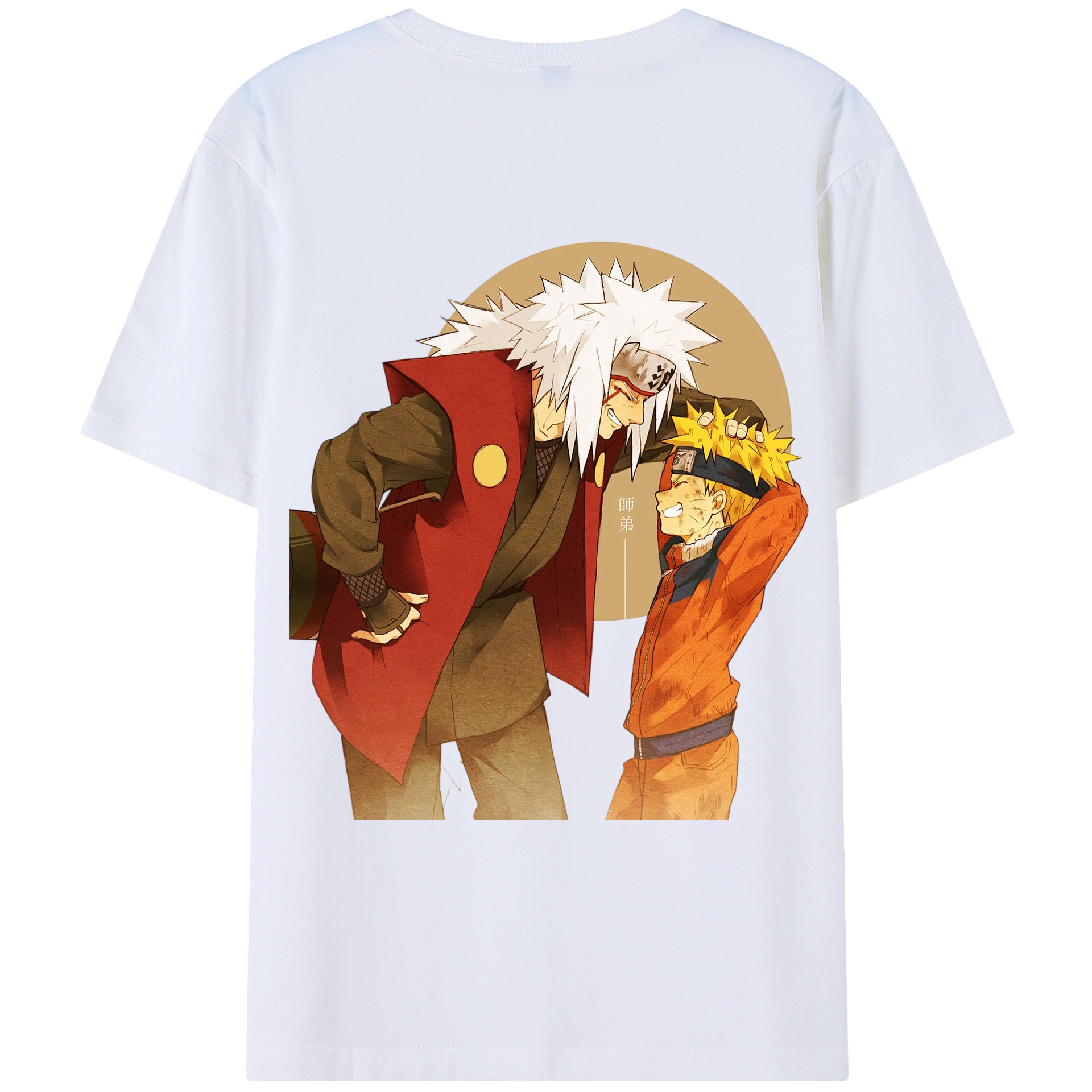 （画像用） NARUTO -ナルト- 自来也（じらいや） Jiraiya レディース半袖Tシャツ(バックプリント)