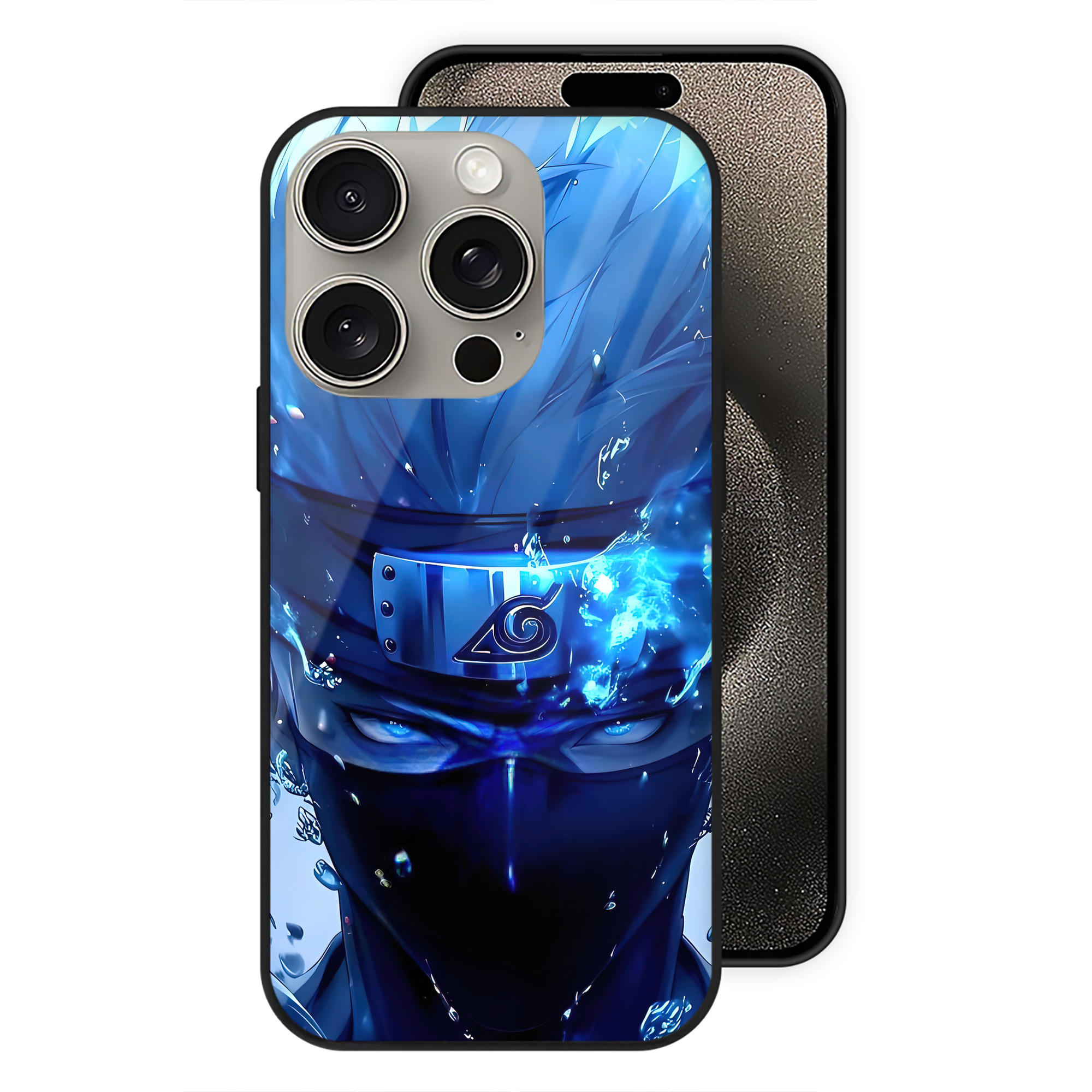 （画像用） NARUTO -ナルト- NARUTO -ナルト- 疾風伝 【iPhone15Pro対応】スマホケース 耐衝撃＆黄変防止 背面ガラス