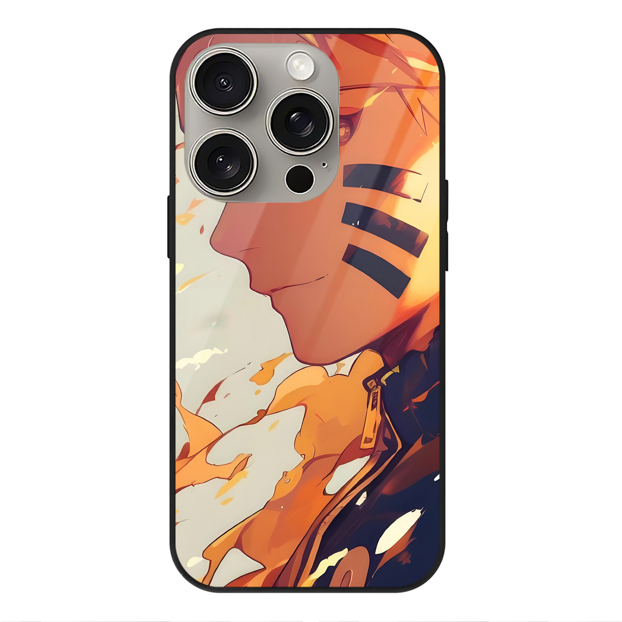（画像用） NARUTO -ナルト- NARUTO -ナルト- 疾風伝 【iPhone15Pro対応】スマホケース 耐衝撃＆黄変防止 背面ガラス