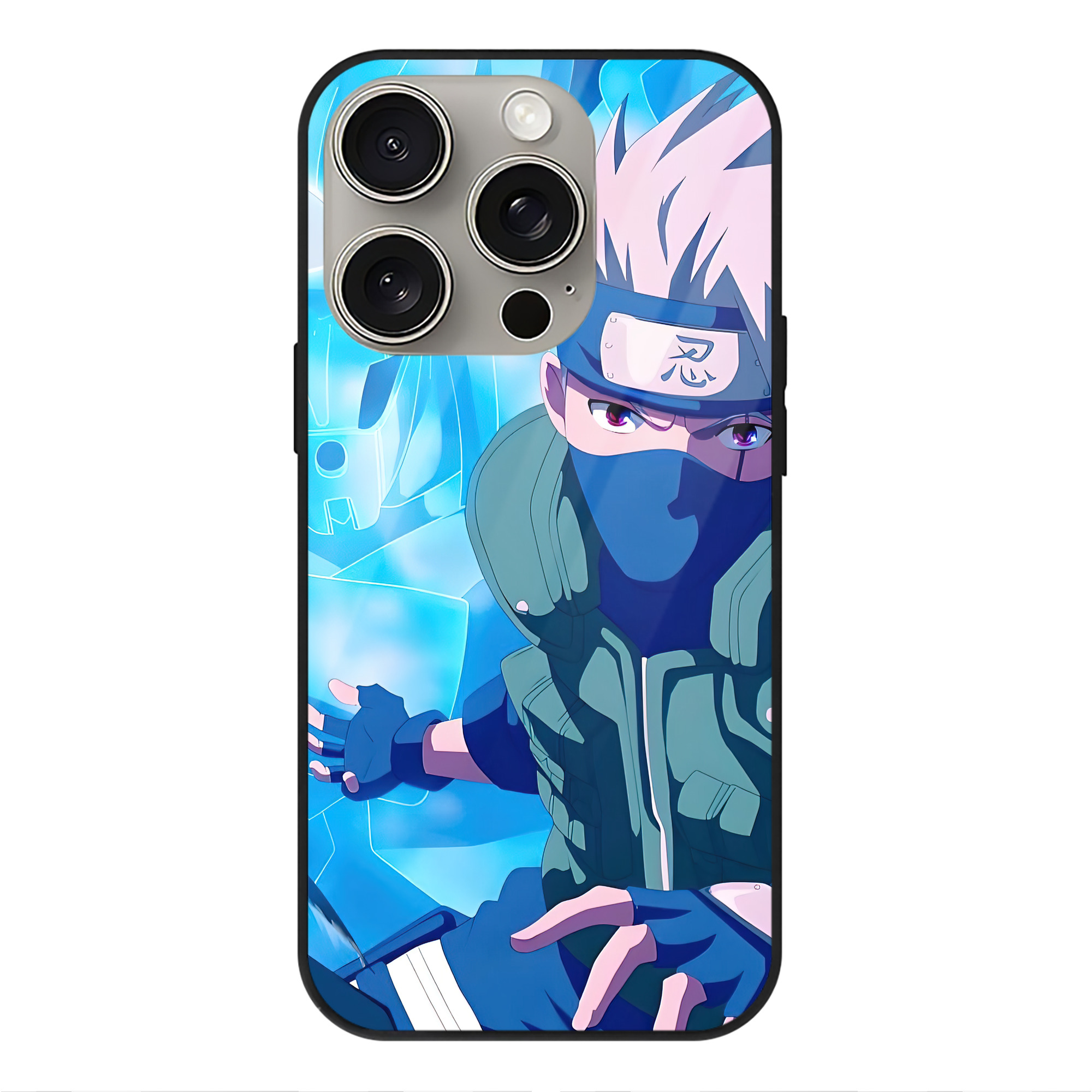 （画像用） NARUTO -ナルト- NARUTO -ナルト- 疾風伝 【iPhone15Pro対応】スマホケース 耐衝撃＆黄変防止 背面ガラス