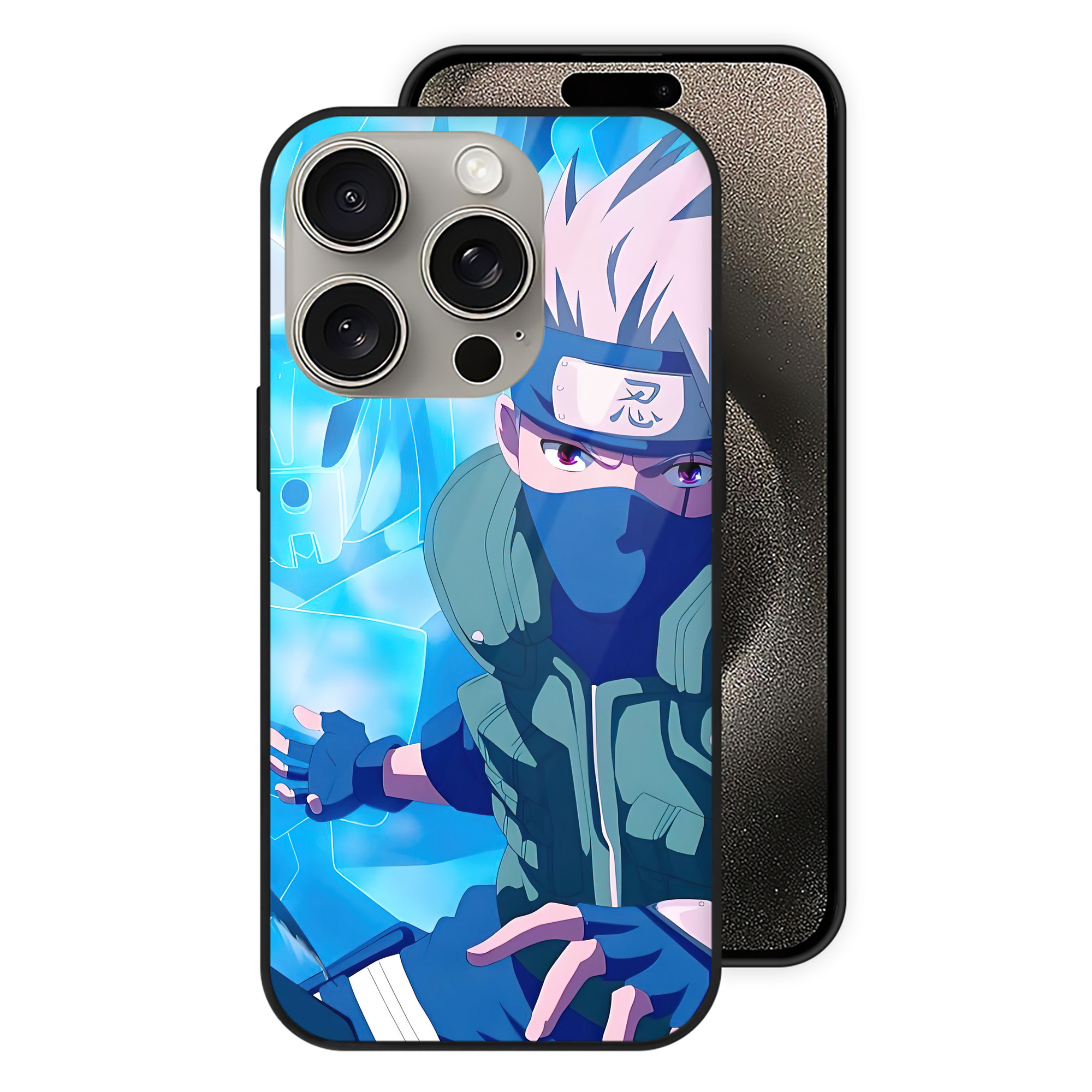 （画像用） NARUTO -ナルト- NARUTO -ナルト- 疾風伝 【iPhone15Pro対応】スマホケース 耐衝撃＆黄変防止 背面ガラス