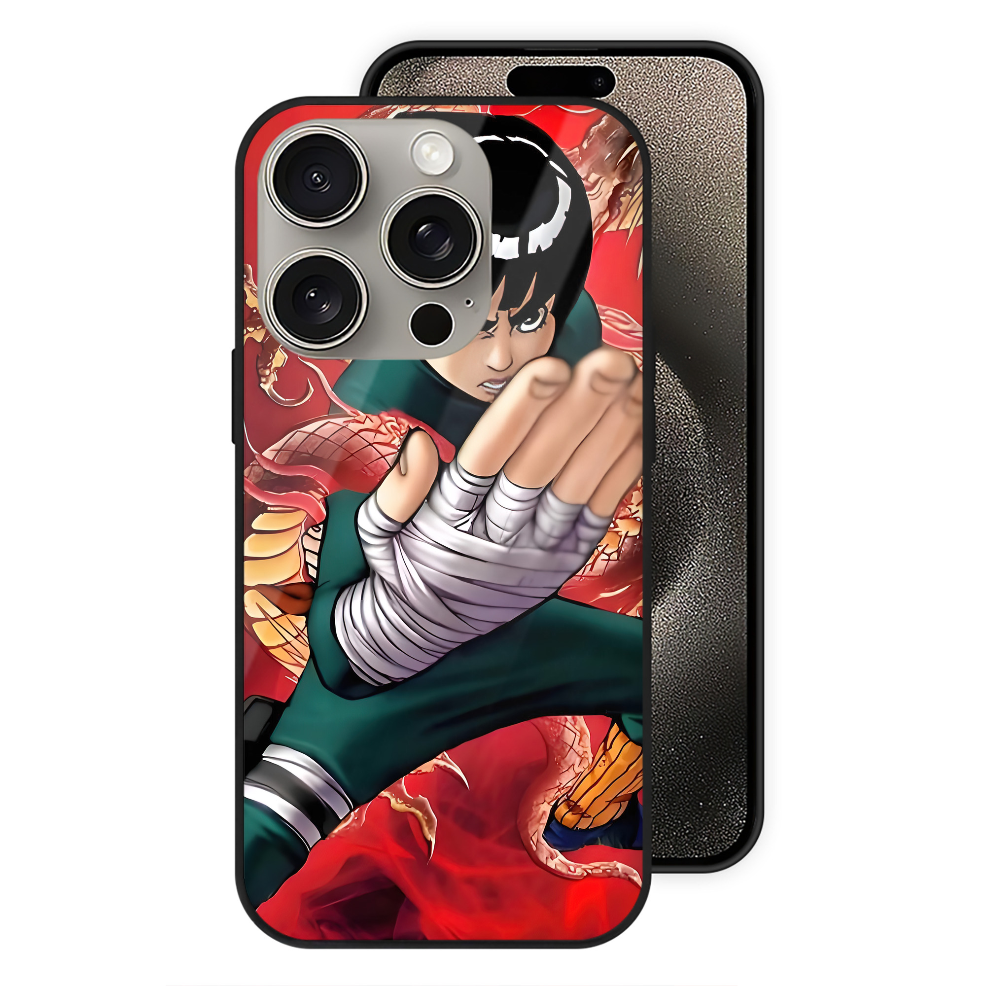 （画像用） NARUTO -ナルト- NARUTO -ナルト- 疾風伝 【iPhone15Pro対応】スマホケース 耐衝撃＆黄変防止 背面ガラス