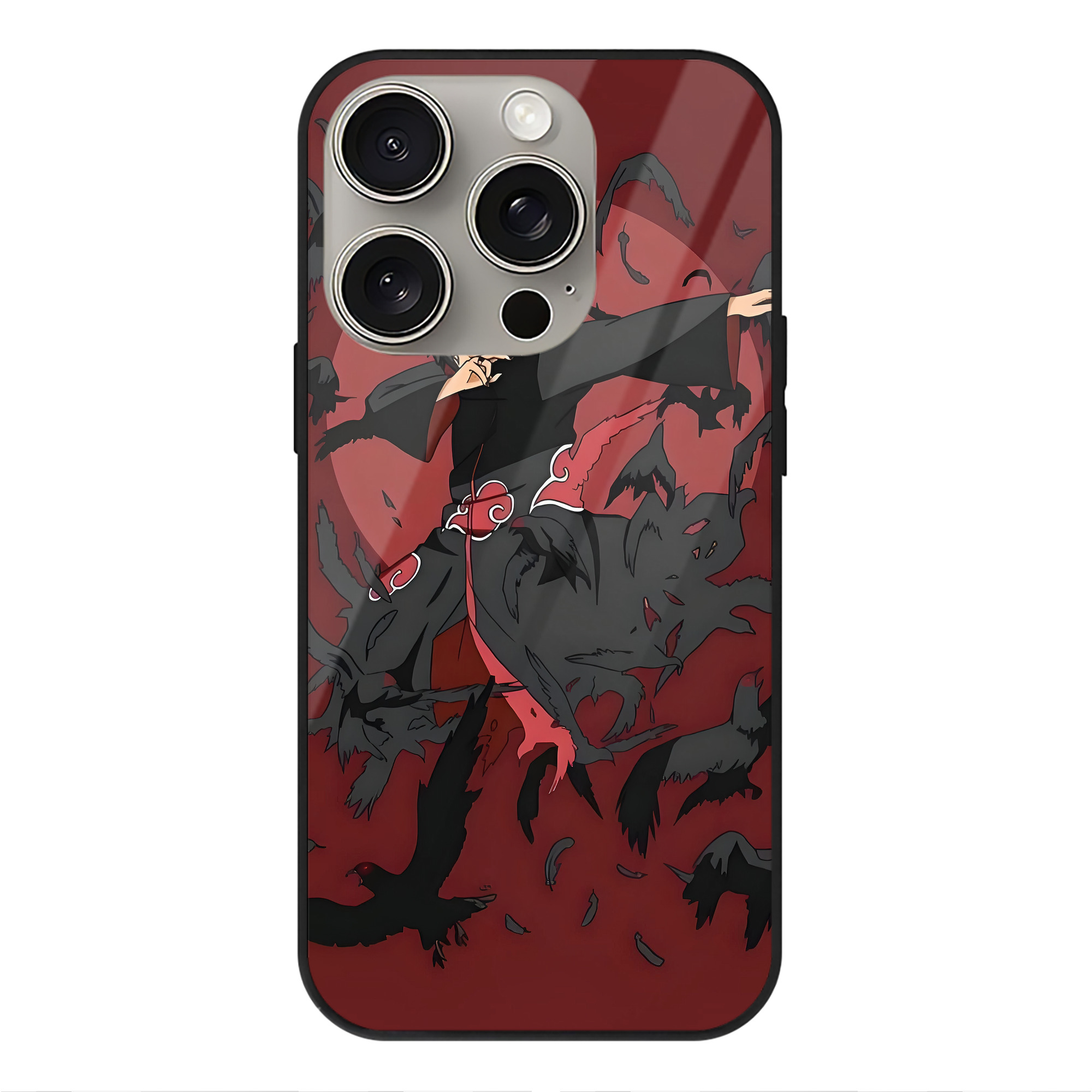 （画像用） NARUTO -ナルト- NARUTO -ナルト- 疾風伝 【iPhone15Pro対応】スマホケース 耐衝撃＆黄変防止 背面ガラス