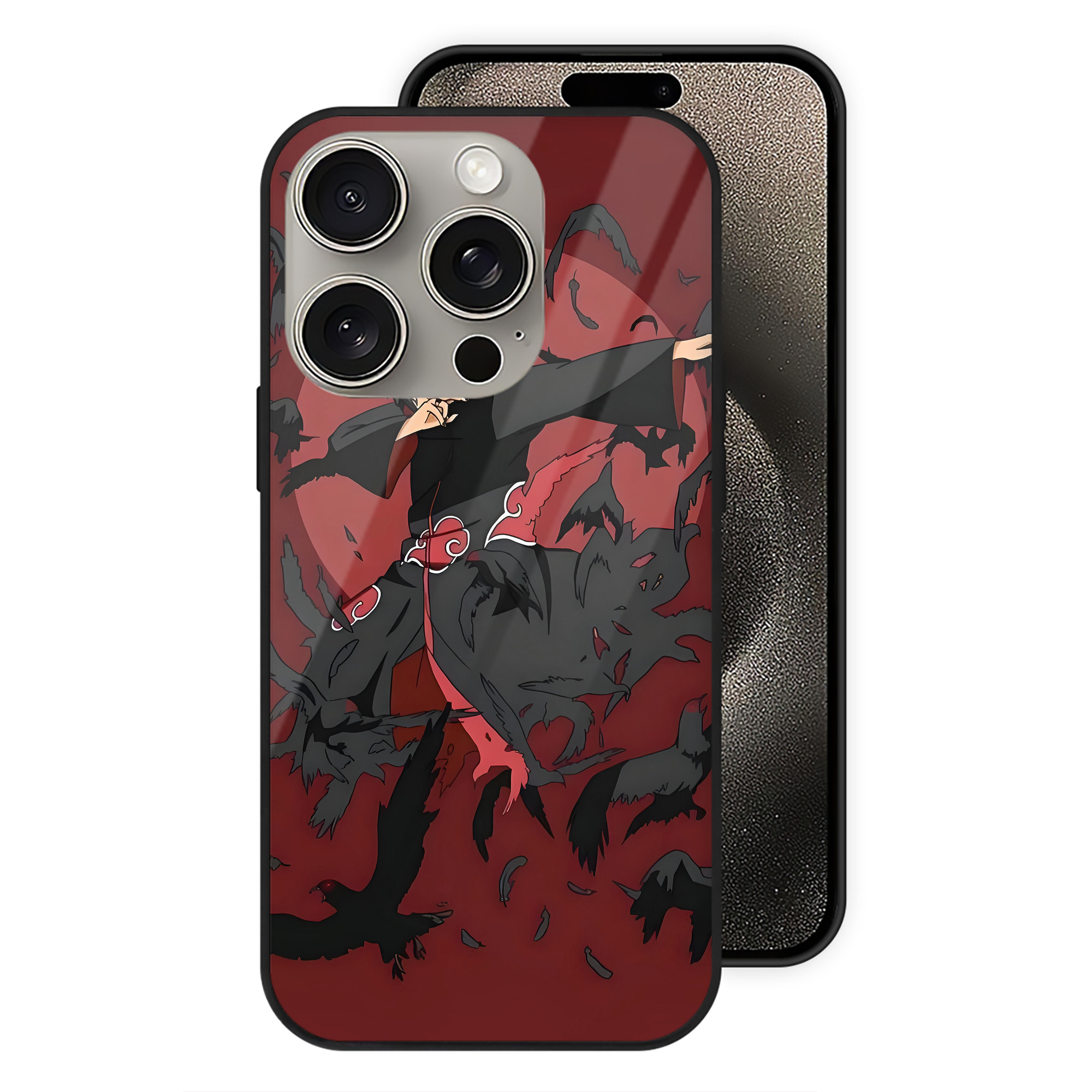 （画像用） NARUTO -ナルト- NARUTO -ナルト- 疾風伝 【iPhone15Pro対応】スマホケース 耐衝撃＆黄変防止 背面ガラス