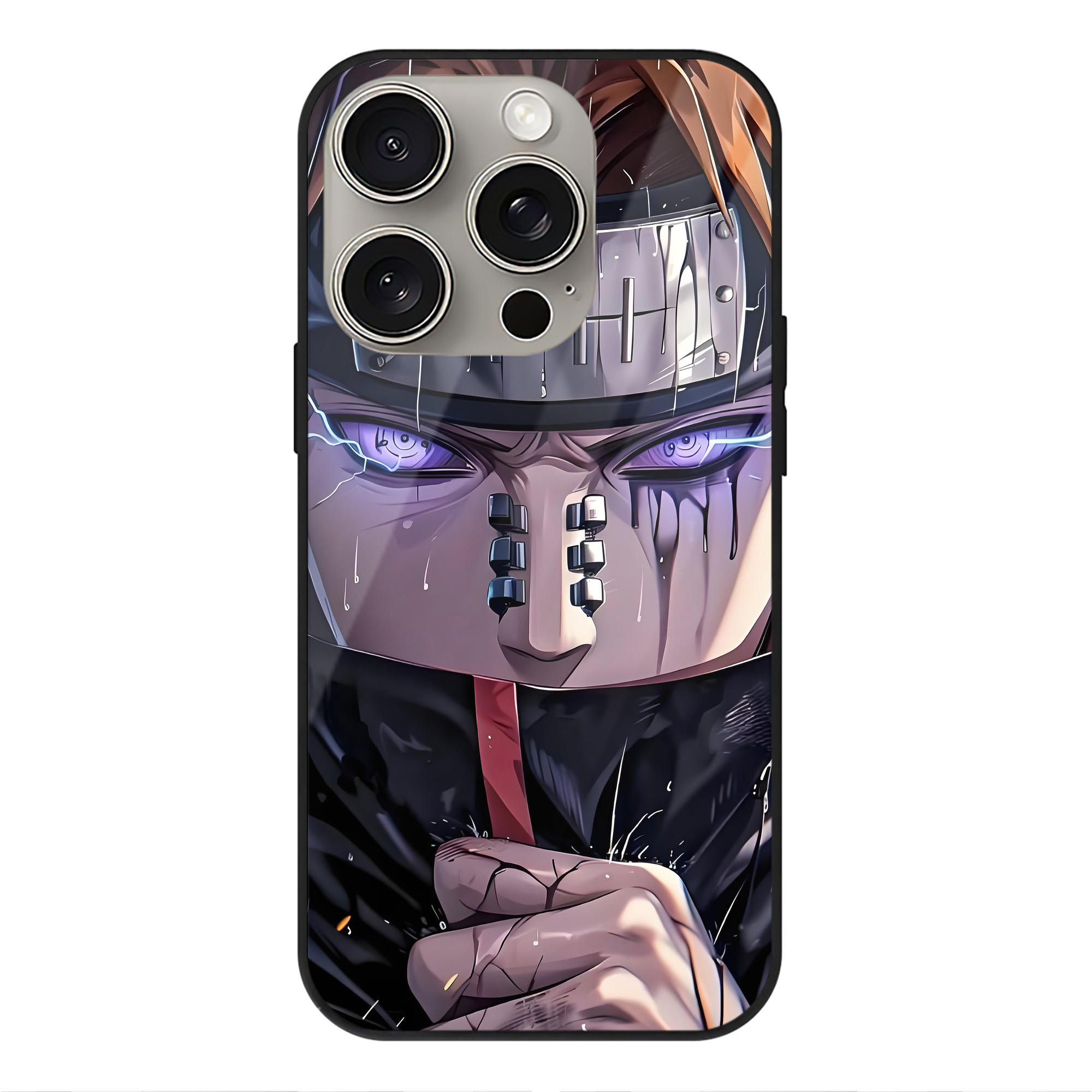 （画像用） NARUTO -ナルト- NARUTO -ナルト- 疾風伝 【iPhone15Pro対応】スマホケース 耐衝撃＆黄変防止 背面ガラス
