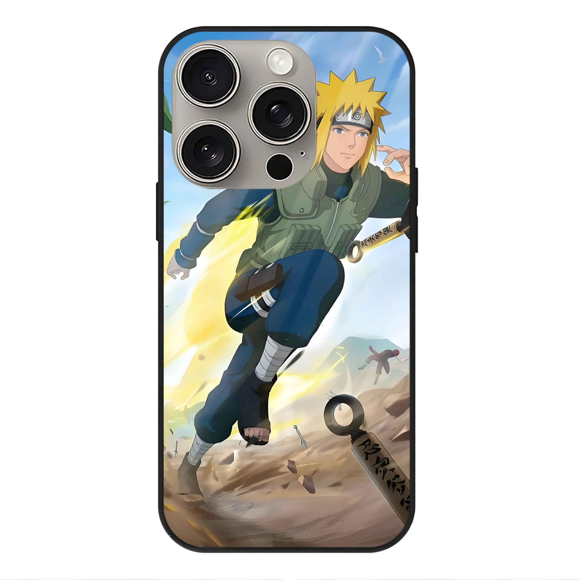 （画像用） NARUTO -ナルト- NARUTO -ナルト- 疾風伝 【iPhone15Pro対応】スマホケース 耐衝撃＆黄変防止 背面ガラス