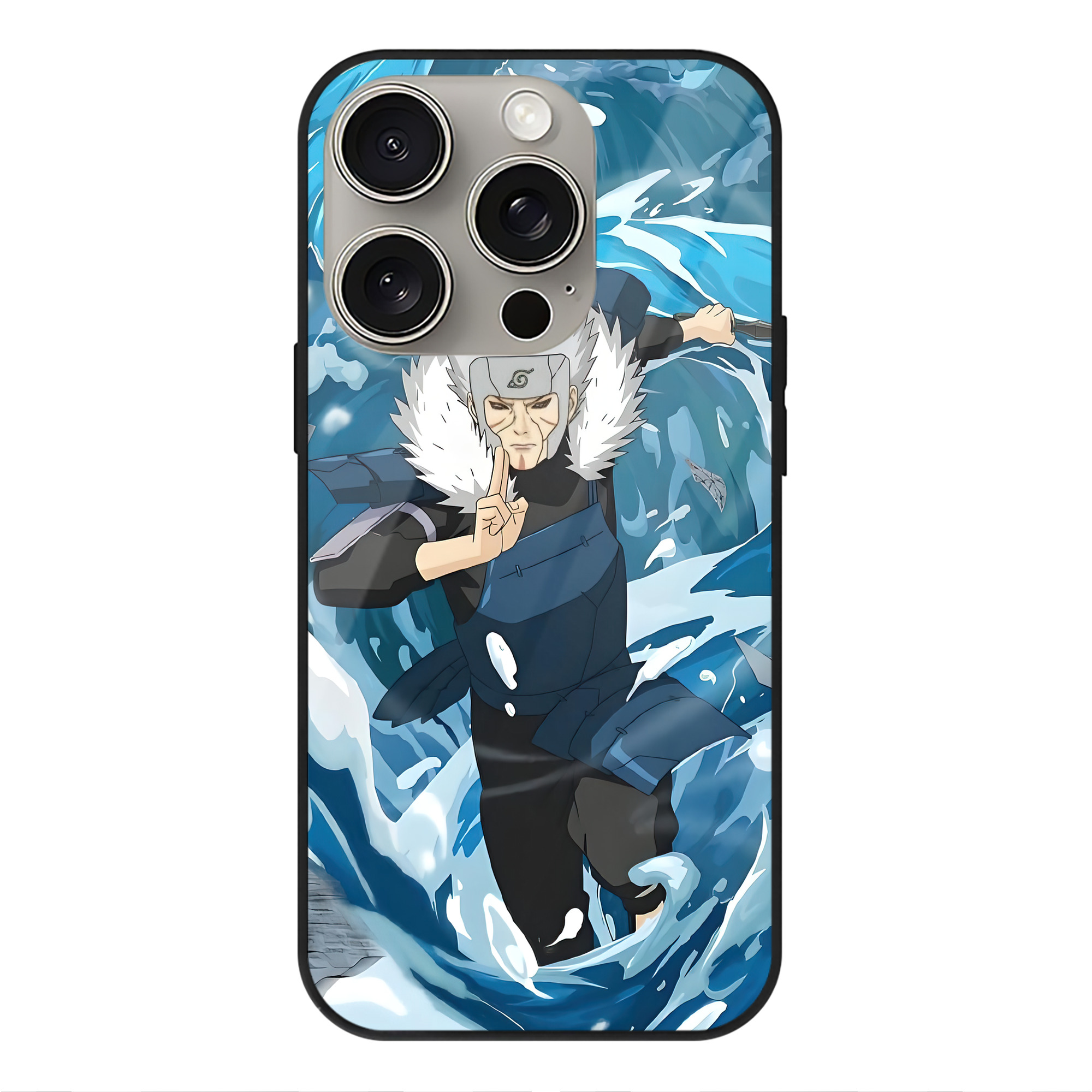 （画像用） NARUTO -ナルト- NARUTO -ナルト- 疾風伝 【iPhone15Pro対応】スマホケース 耐衝撃＆黄変防止 背面ガラス