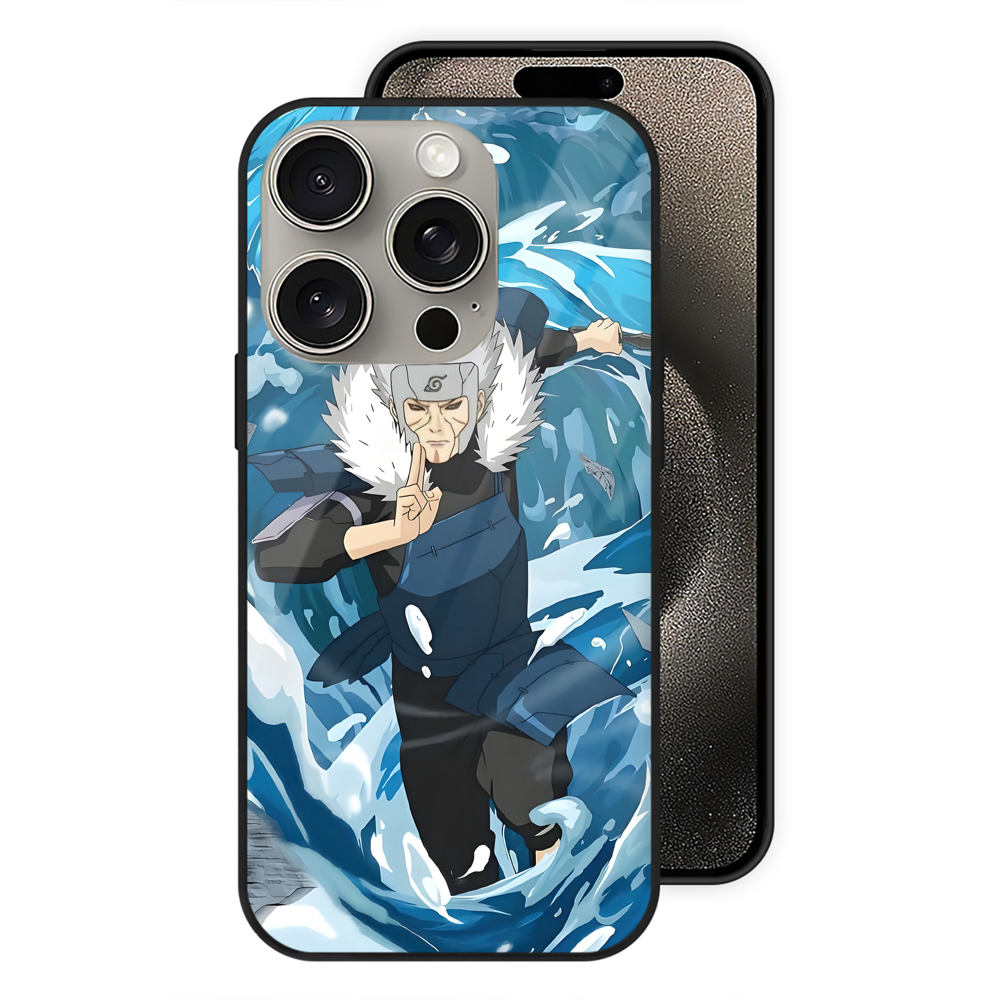 （画像用） NARUTO -ナルト- NARUTO -ナルト- 疾風伝 【iPhone15Pro対応】スマホケース 耐衝撃＆黄変防止 背面ガラス