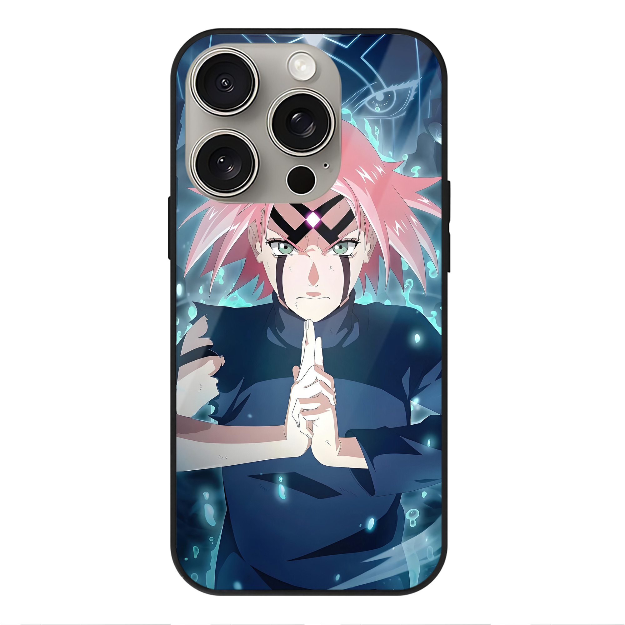 （画像用） NARUTO -ナルト- NARUTO -ナルト- 疾風伝 【iPhone15Pro対応】スマホケース 耐衝撃＆黄変防止 背面ガラス
