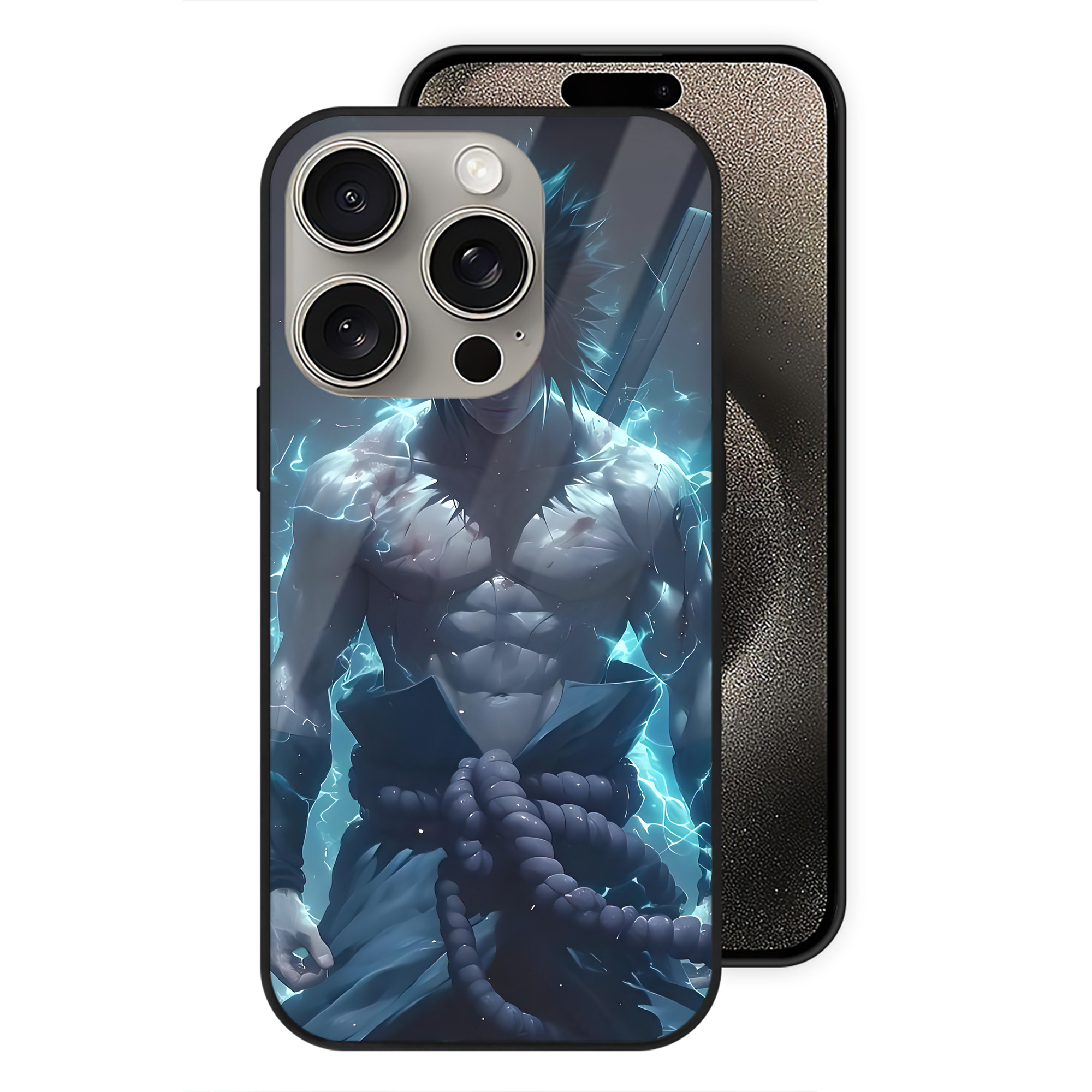 （画像用） NARUTO -ナルト- NARUTO -ナルト- 疾風伝 【iPhone15Pro対応】スマホケース 耐衝撃＆黄変防止 背面ガラス