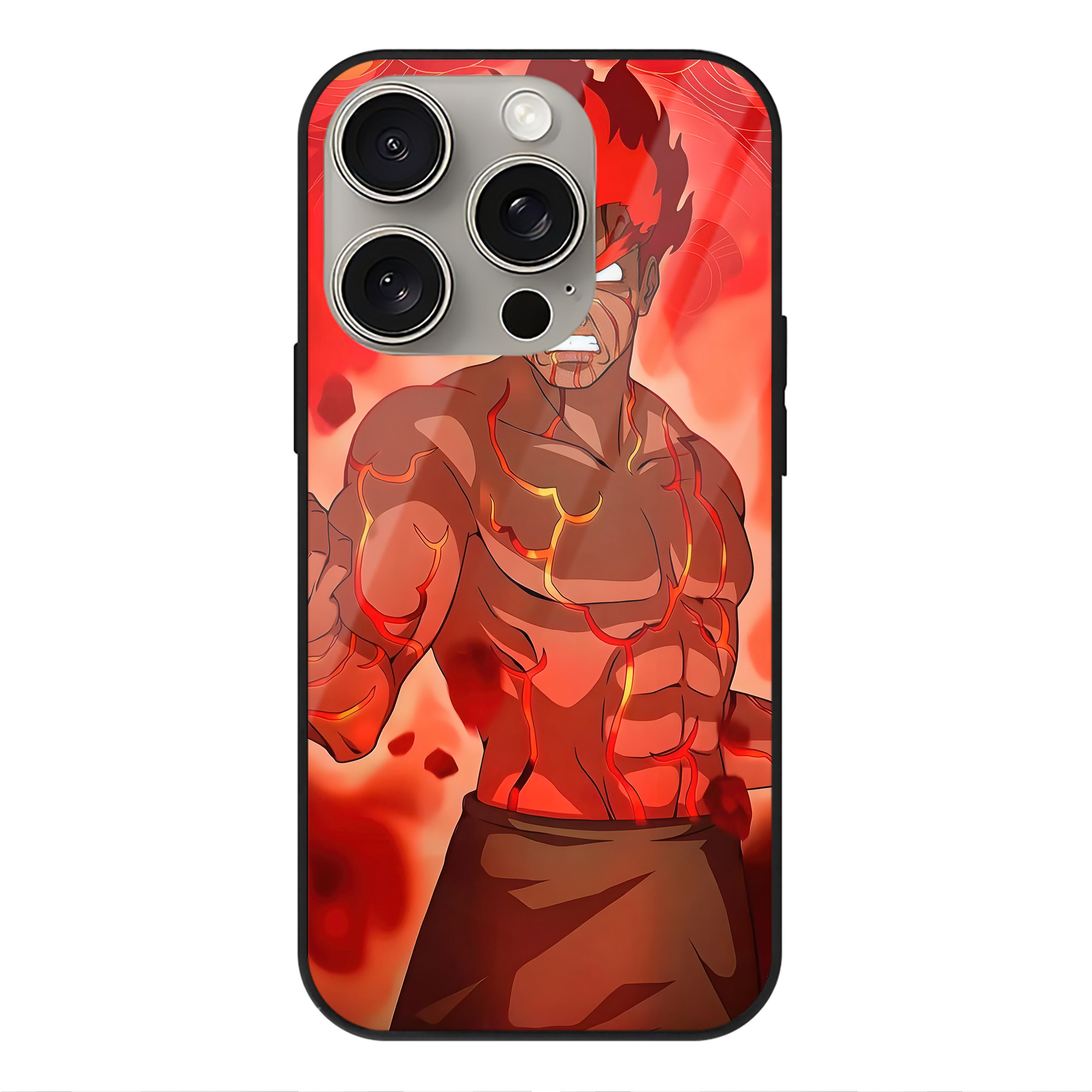 （画像用） NARUTO -ナルト- NARUTO -ナルト- 疾風伝 【iPhone15Pro対応】スマホケース 耐衝撃＆黄変防止 背面ガラス