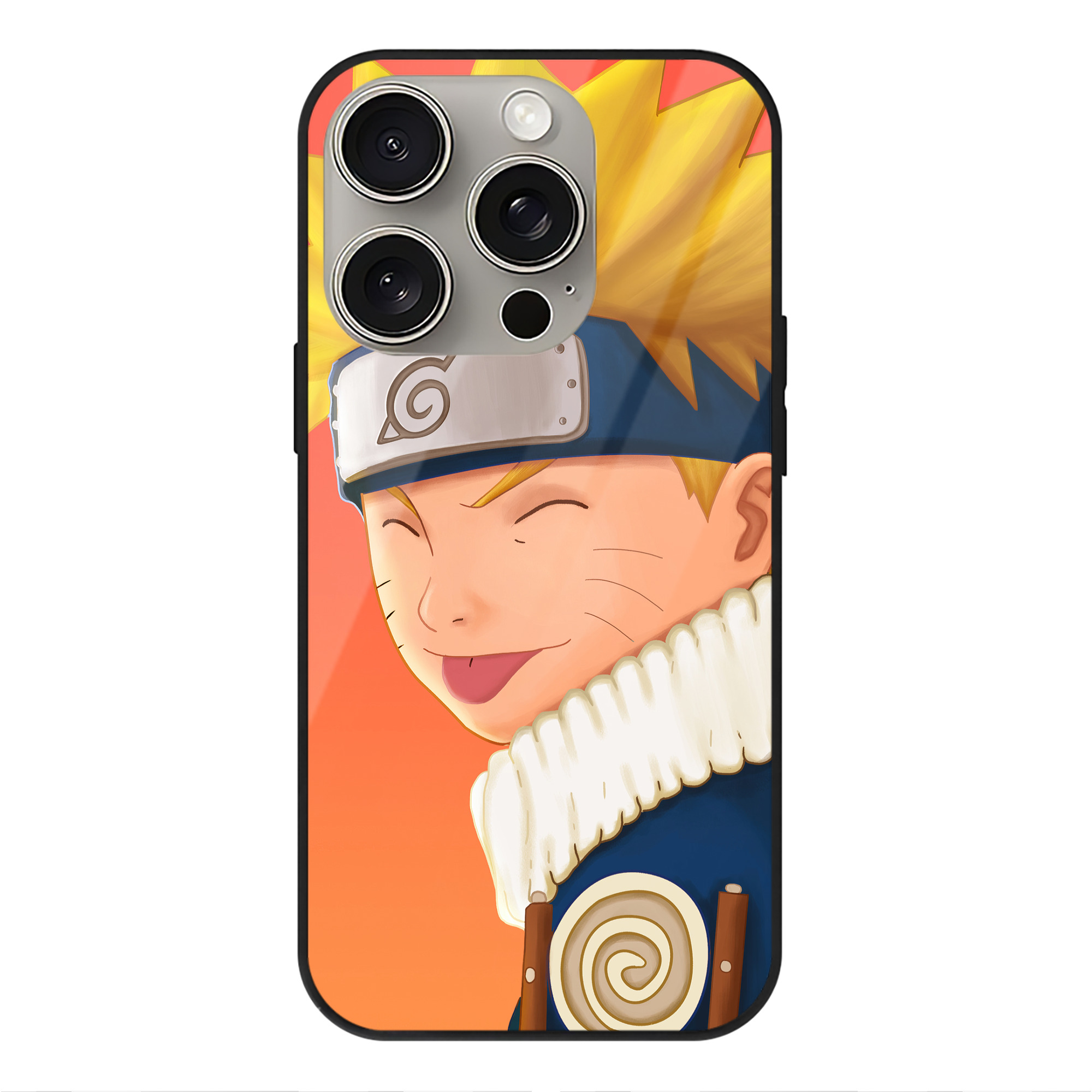 （画像用） NARUTO -ナルト- NARUTO -ナルト- 疾風伝 【iPhone15Pro対応】スマホケース 耐衝撃＆黄変防止 背面ガラス