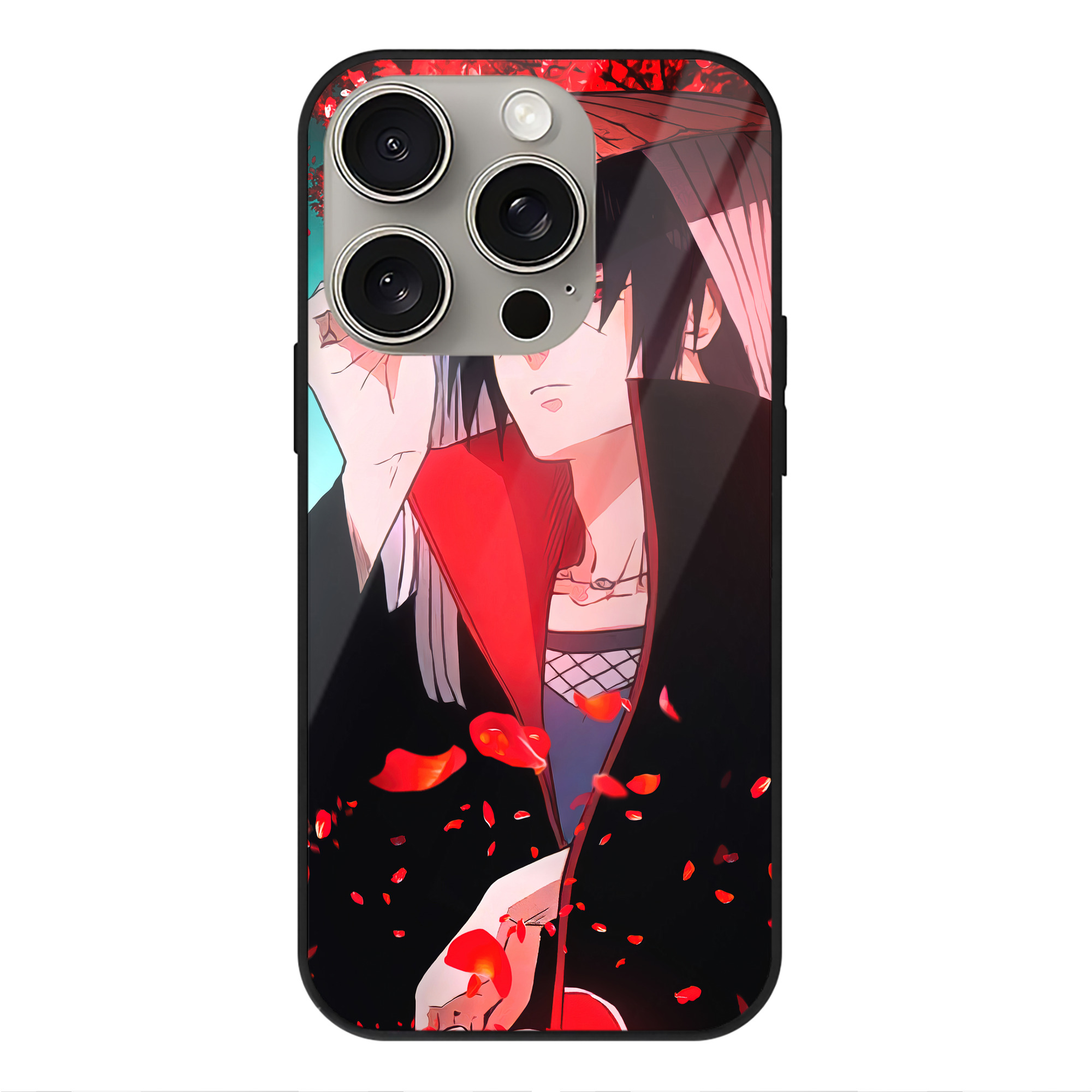 （画像用） NARUTO -ナルト- NARUTO -ナルト- 疾風伝 【iPhone15Pro対応】スマホケース 耐衝撃＆黄変防止 背面ガラス
