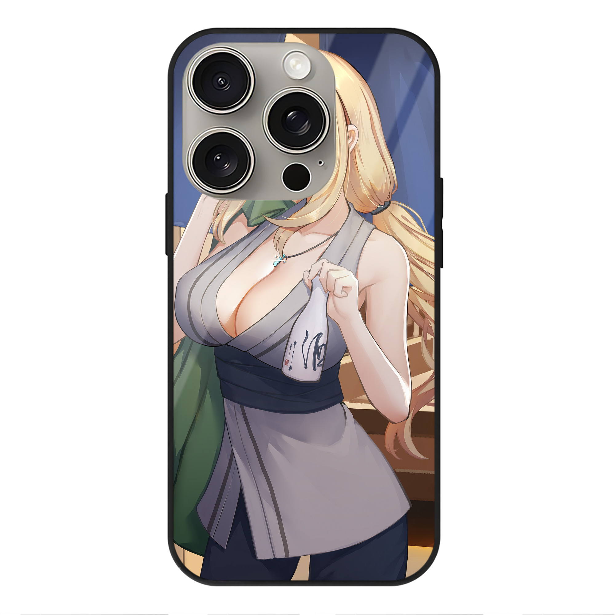 （画像用） NARUTO -ナルト- NARUTO -ナルト- 疾風伝 【iPhone15Pro対応】スマホケース 耐衝撃＆黄変防止 背面ガラス