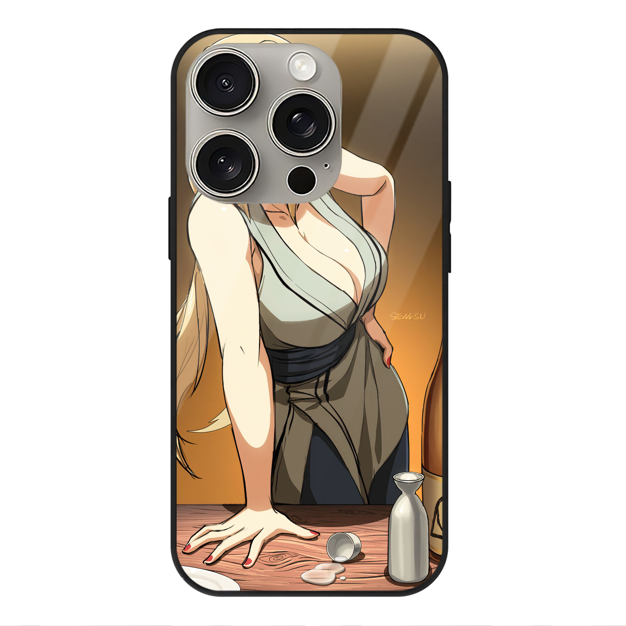 （画像用） NARUTO -ナルト- NARUTO -ナルト- 疾風伝 【iPhone15Pro対応】スマホケース 耐衝撃＆黄変防止 背面ガラス