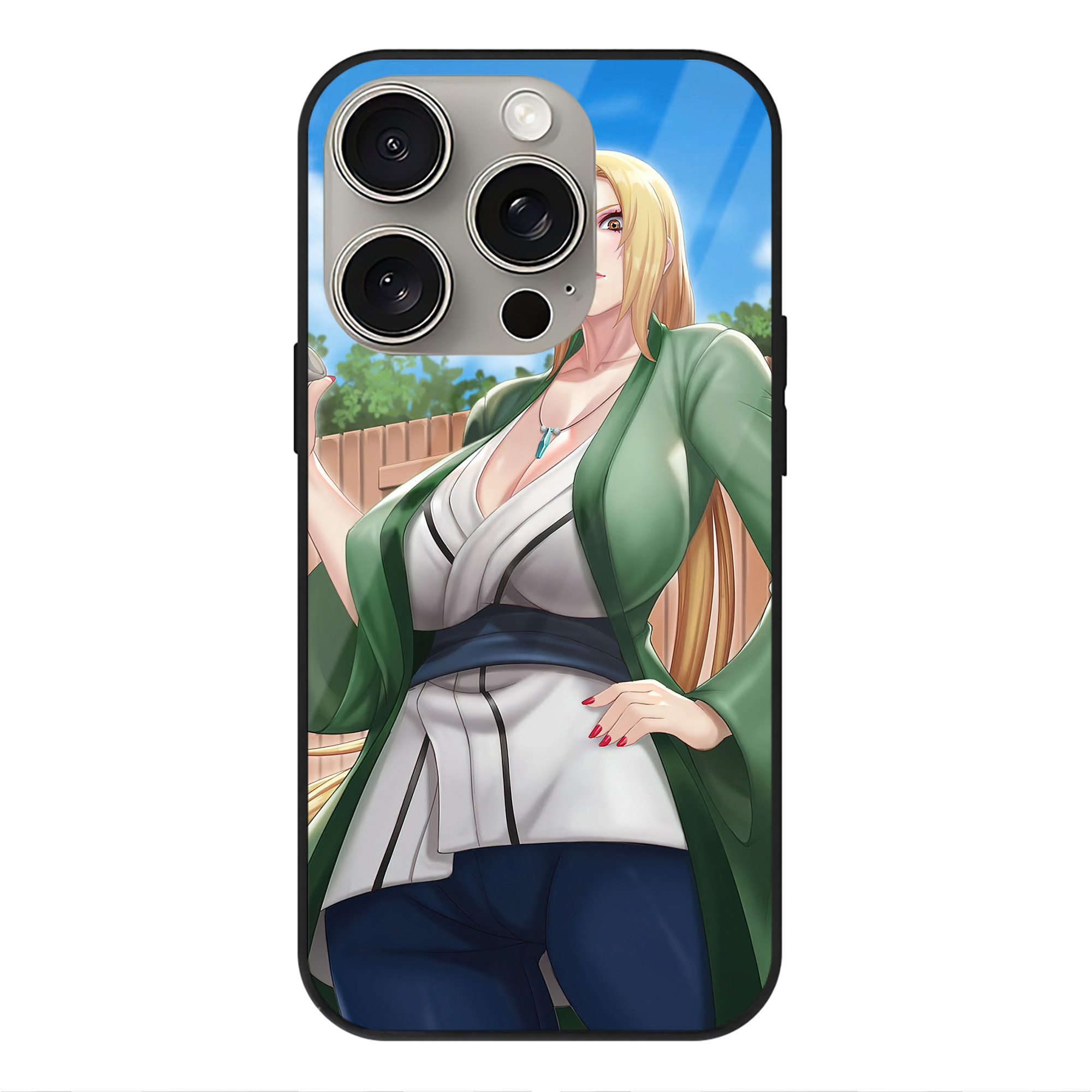 （画像用） NARUTO -ナルト- NARUTO -ナルト- 疾風伝 【iPhone15Pro対応】スマホケース 耐衝撃＆黄変防止 背面ガラス