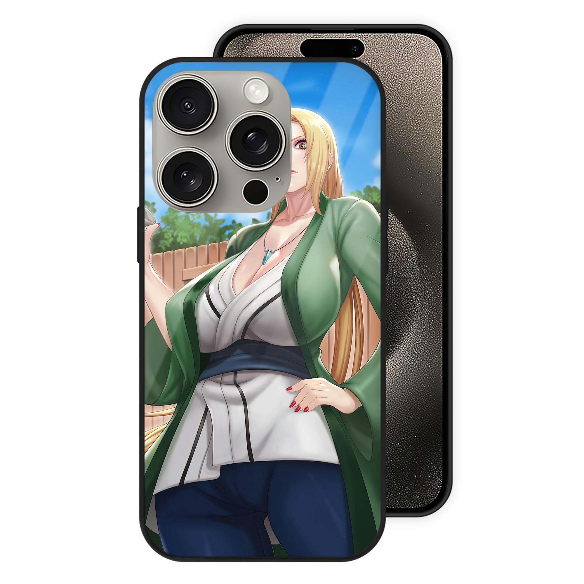 （画像用） NARUTO -ナルト- NARUTO -ナルト- 疾風伝 【iPhone15Pro対応】スマホケース 耐衝撃＆黄変防止 背面ガラス