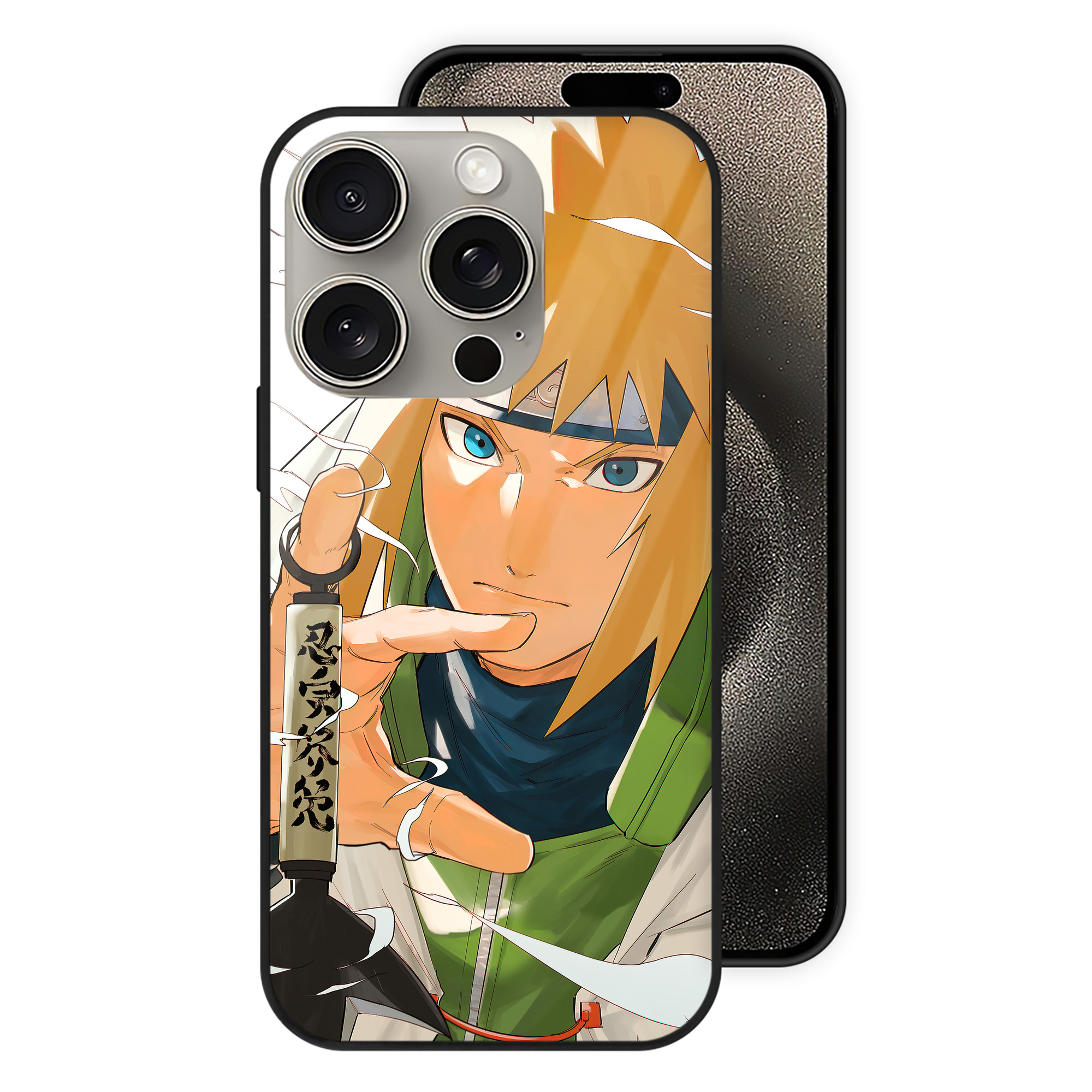 （画像用） NARUTO -ナルト- NARUTO -ナルト- 疾風伝 【iPhone15Pro対応】スマホケース 耐衝撃＆黄変防止 背面ガラス