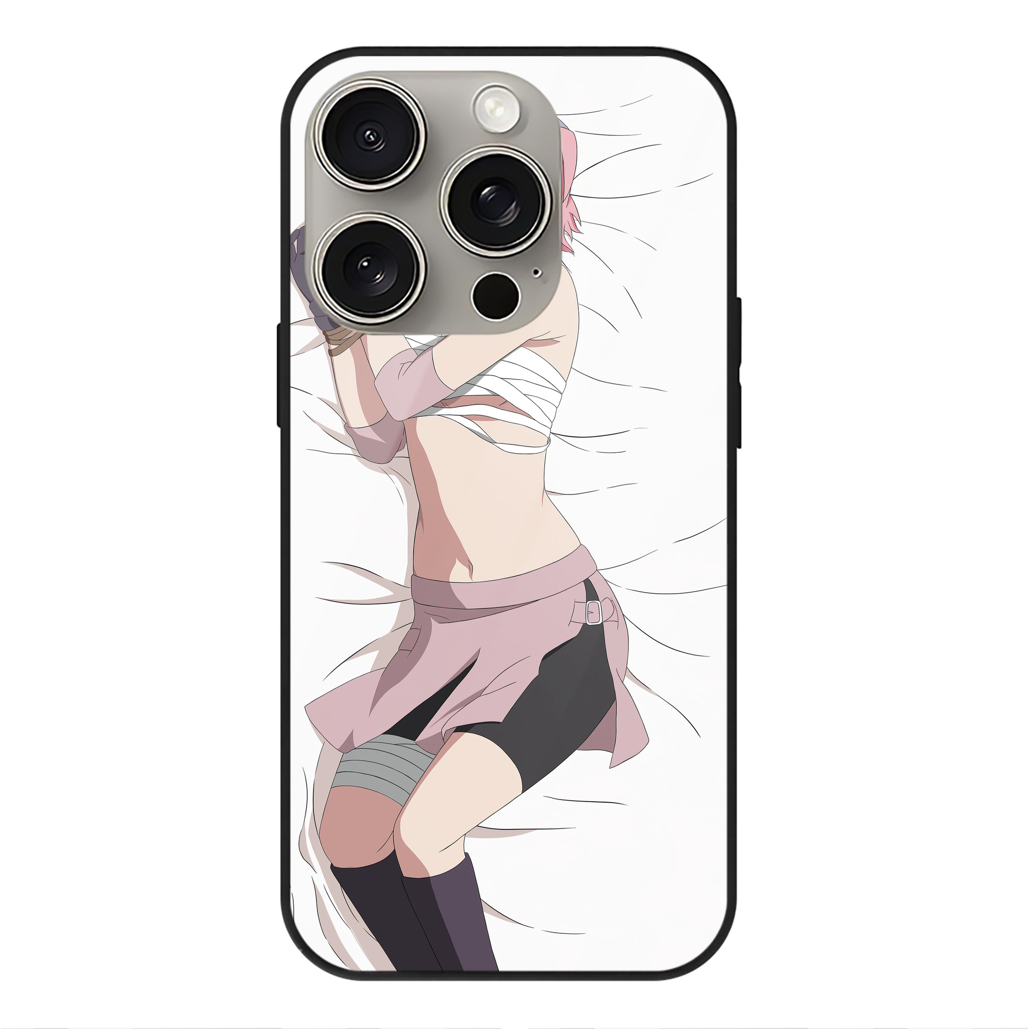（画像用） NARUTO -ナルト- NARUTO -ナルト- 疾風伝 【iPhone15Pro対応】スマホケース 耐衝撃＆黄変防止 背面ガラス