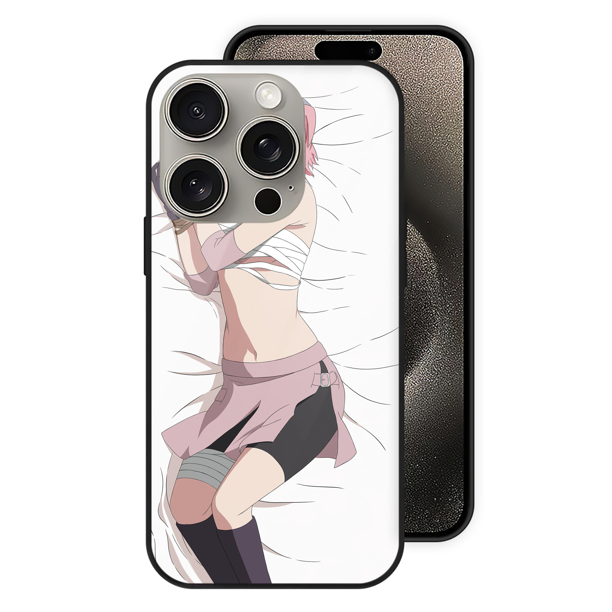 （画像用） NARUTO -ナルト- NARUTO -ナルト- 疾風伝 【iPhone15Pro対応】スマホケース 耐衝撃＆黄変防止 背面ガラス