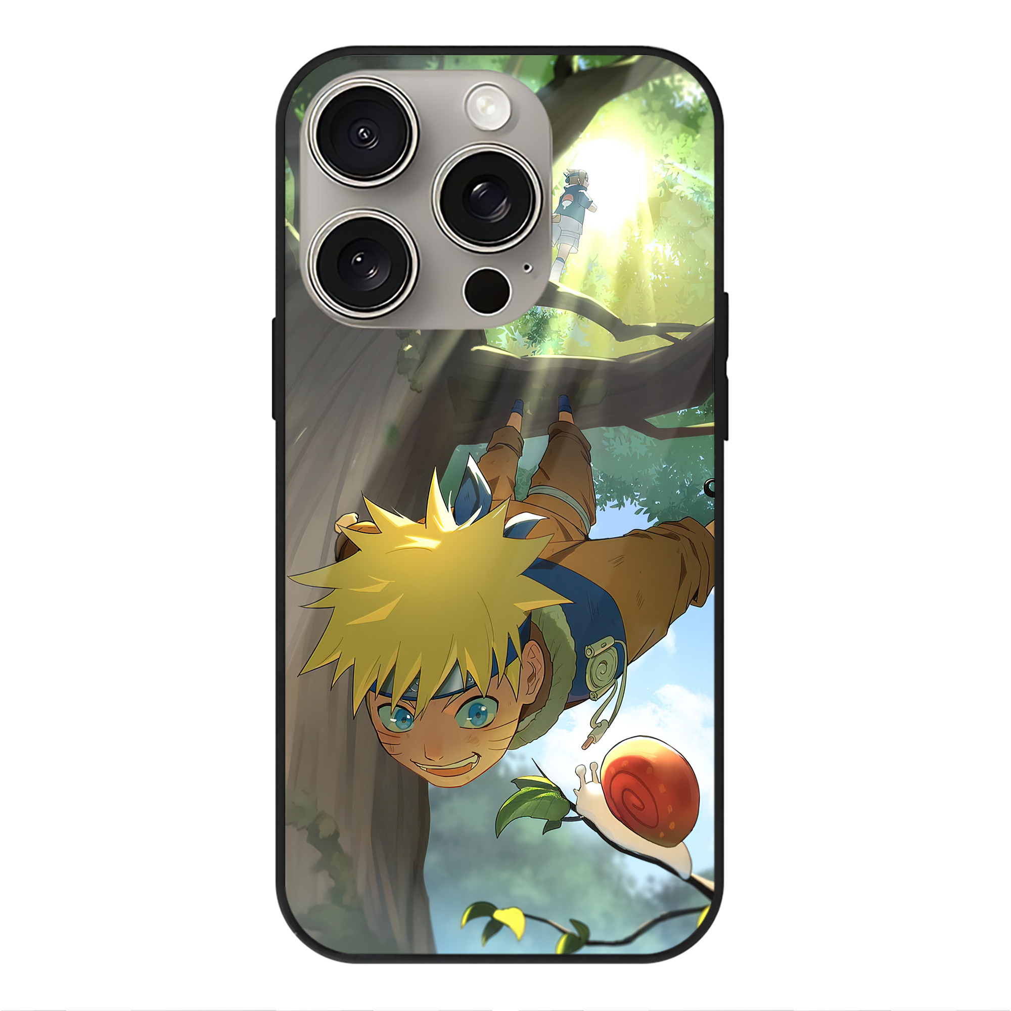 （画像用） NARUTO -ナルト- NARUTO -ナルト- 疾風伝 【iPhone15Pro対応】スマホケース 耐衝撃＆黄変防止 背面ガラス