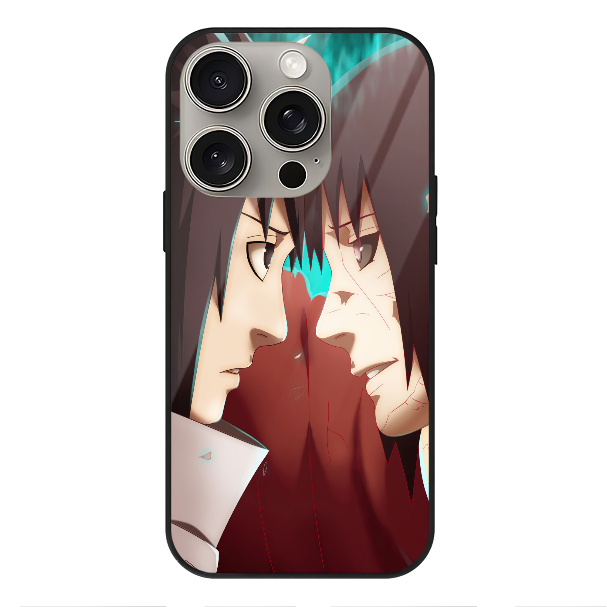 （画像用） NARUTO -ナルト- NARUTO -ナルト- 疾風伝 【iPhone15Pro対応】スマホケース 耐衝撃＆黄変防止 背面ガラス