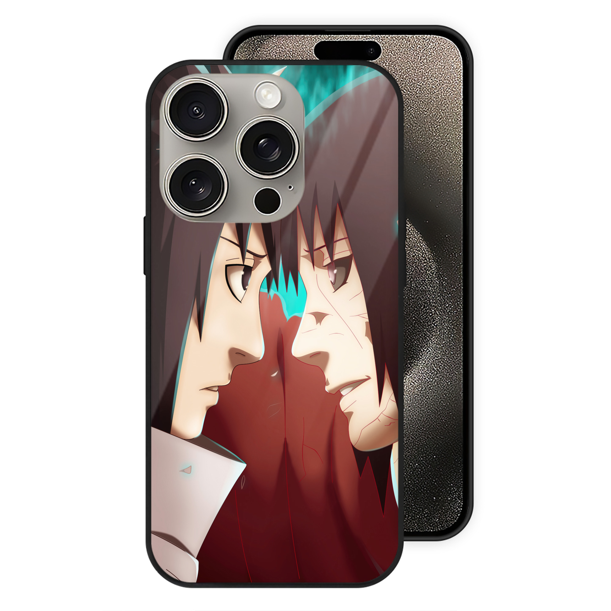 （画像用） NARUTO -ナルト- NARUTO -ナルト- 疾風伝 【iPhone15Pro対応】スマホケース 耐衝撃＆黄変防止 背面ガラス