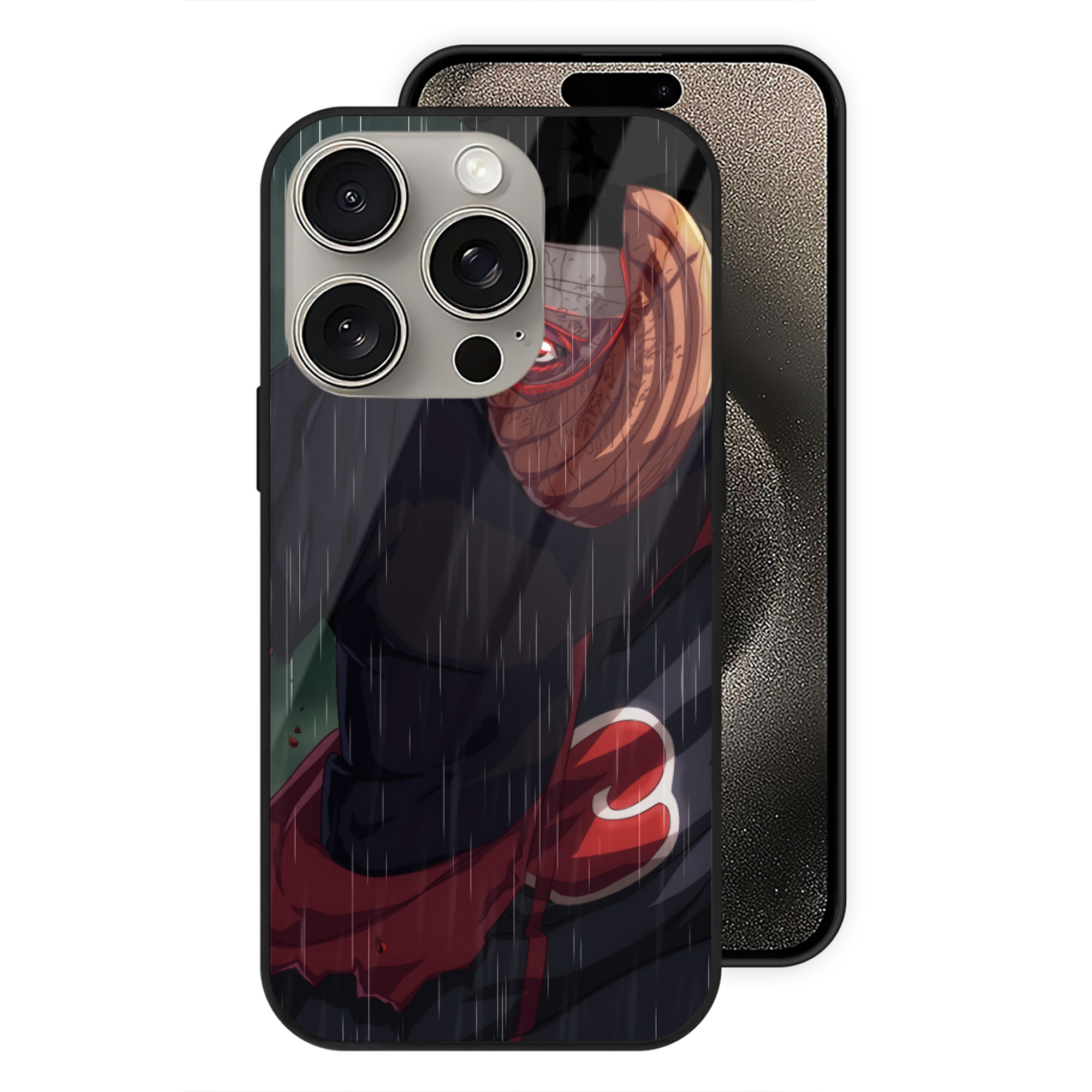 （画像用） NARUTO -ナルト- NARUTO -ナルト- 疾風伝 【iPhone15Pro対応】スマホケース 耐衝撃＆黄変防止 背面ガラス