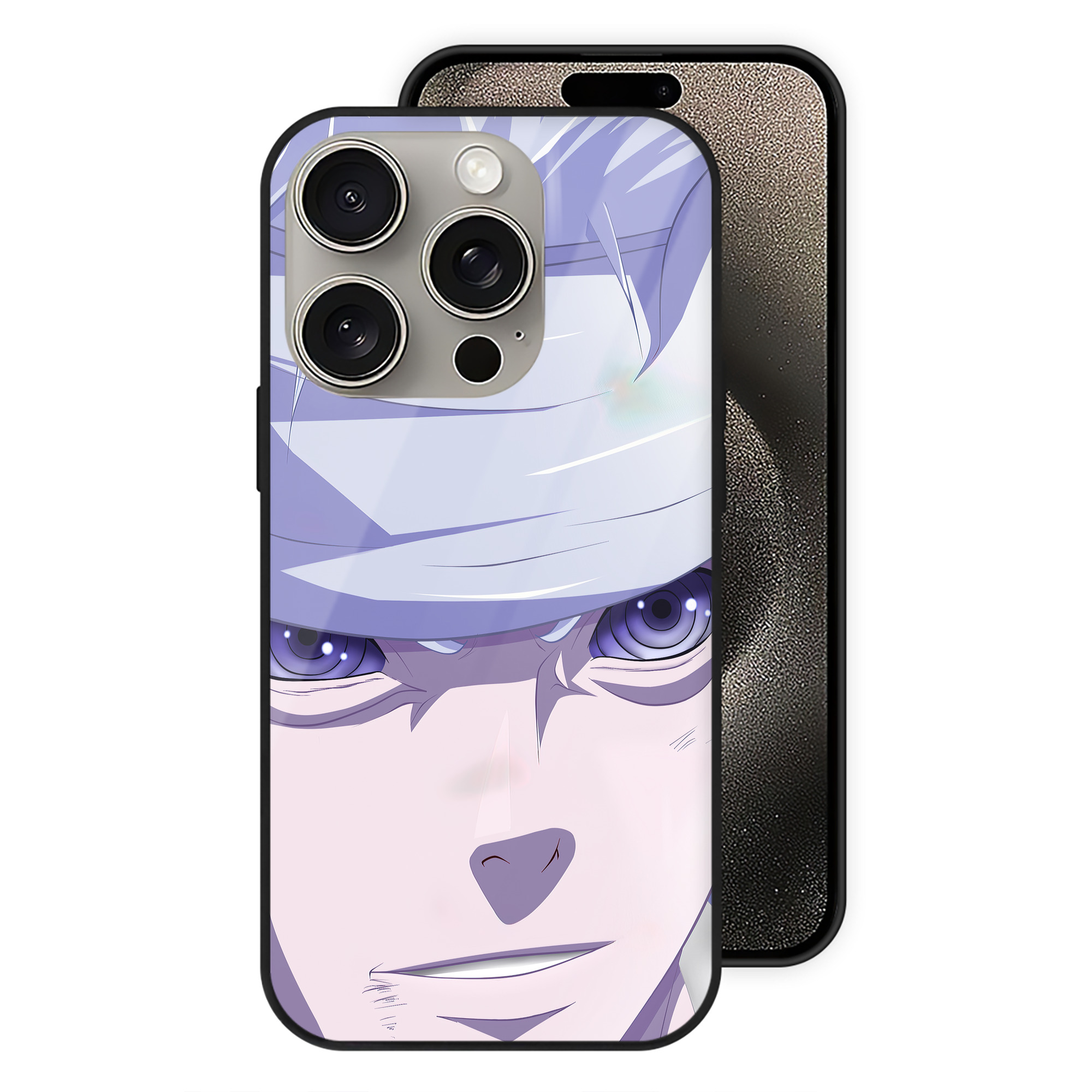 （画像用） NARUTO -ナルト- NARUTO -ナルト- 疾風伝 【iPhone15Pro対応】スマホケース 耐衝撃＆黄変防止 背面ガラス