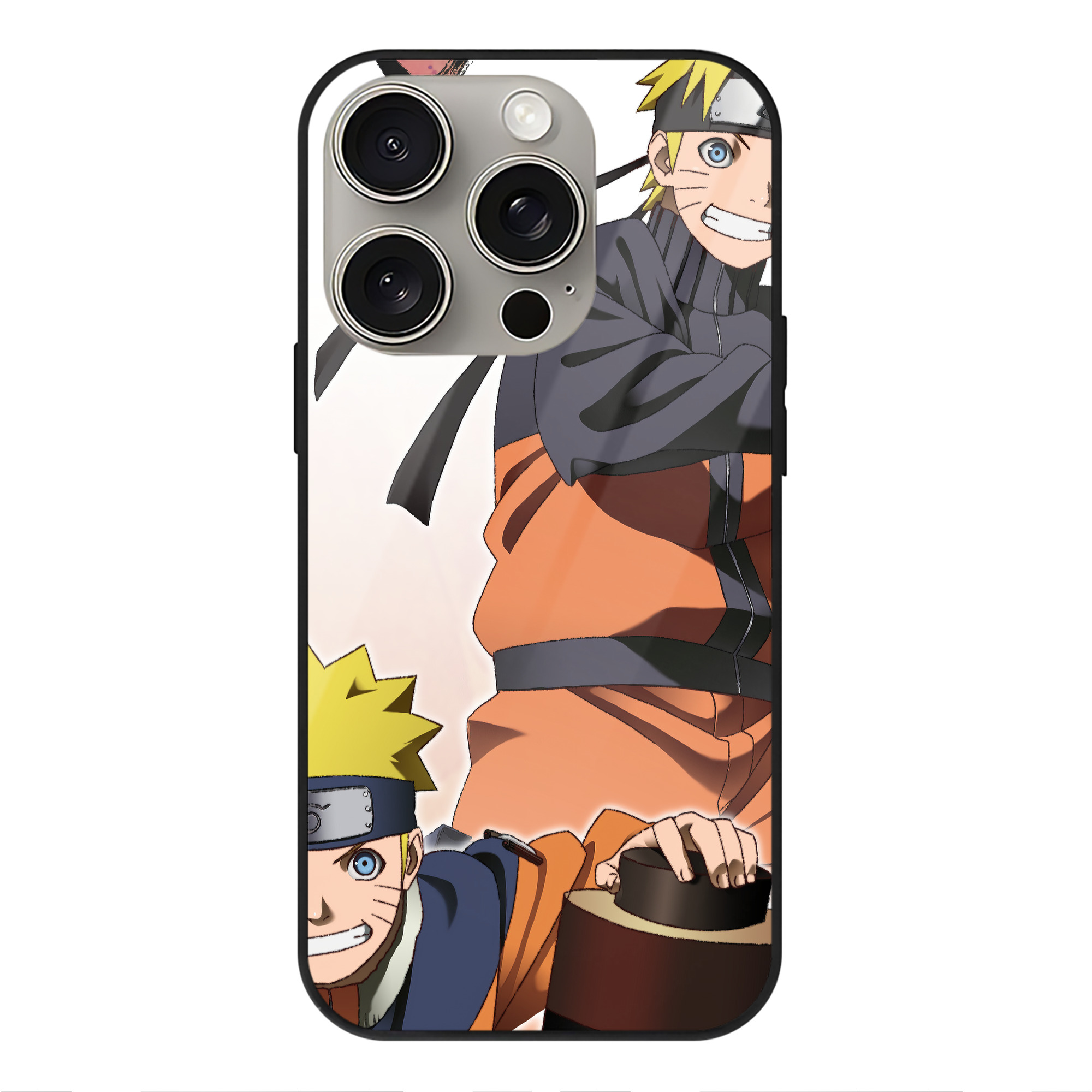 （画像用） NARUTO -ナルト- NARUTO -ナルト- 疾風伝 【iPhone15Pro対応】スマホケース 耐衝撃＆黄変防止 背面ガラス