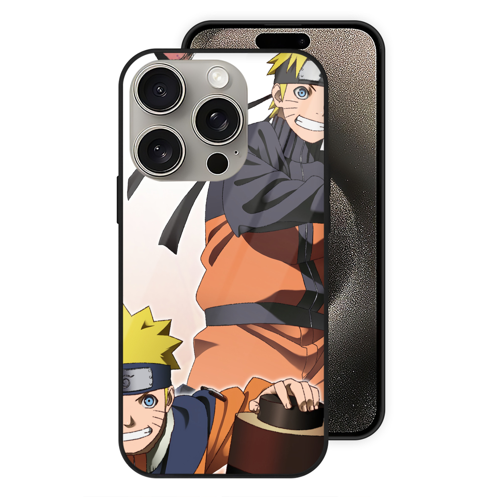 （画像用） NARUTO -ナルト- NARUTO -ナルト- 疾風伝 【iPhone15Pro対応】スマホケース 耐衝撃＆黄変防止 背面ガラス
