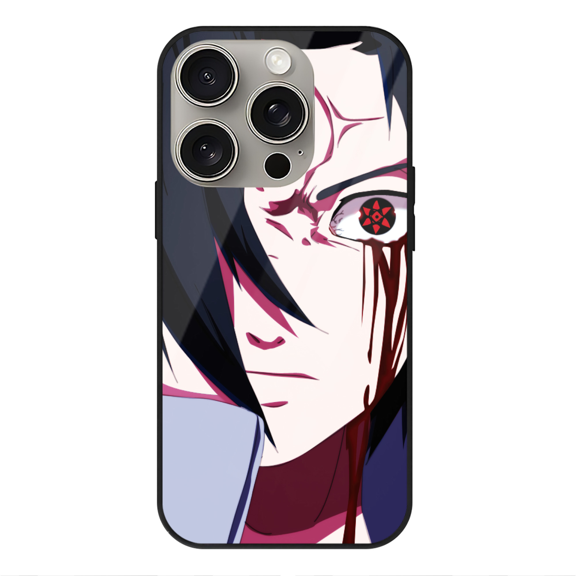 （画像用） NARUTO -ナルト- NARUTO -ナルト- 疾風伝 【iPhone15Pro対応】スマホケース 耐衝撃＆黄変防止 背面ガラス