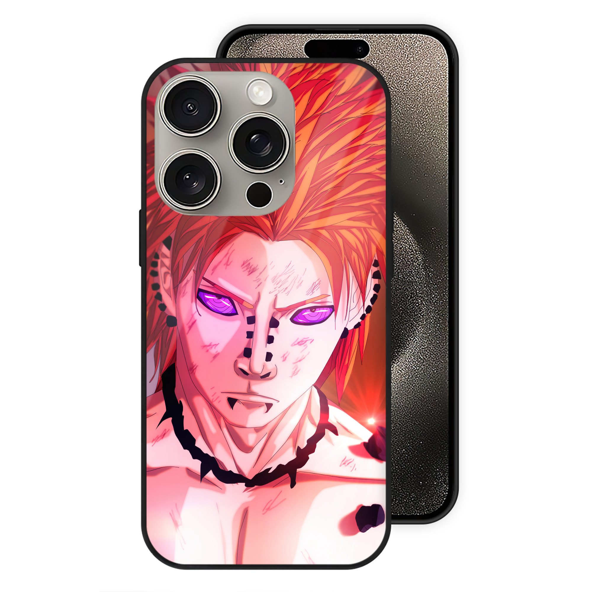 （画像用） NARUTO -ナルト- NARUTO -ナルト- 疾風伝 【iPhone15Pro対応】スマホケース 耐衝撃＆黄変防止 背面ガラス