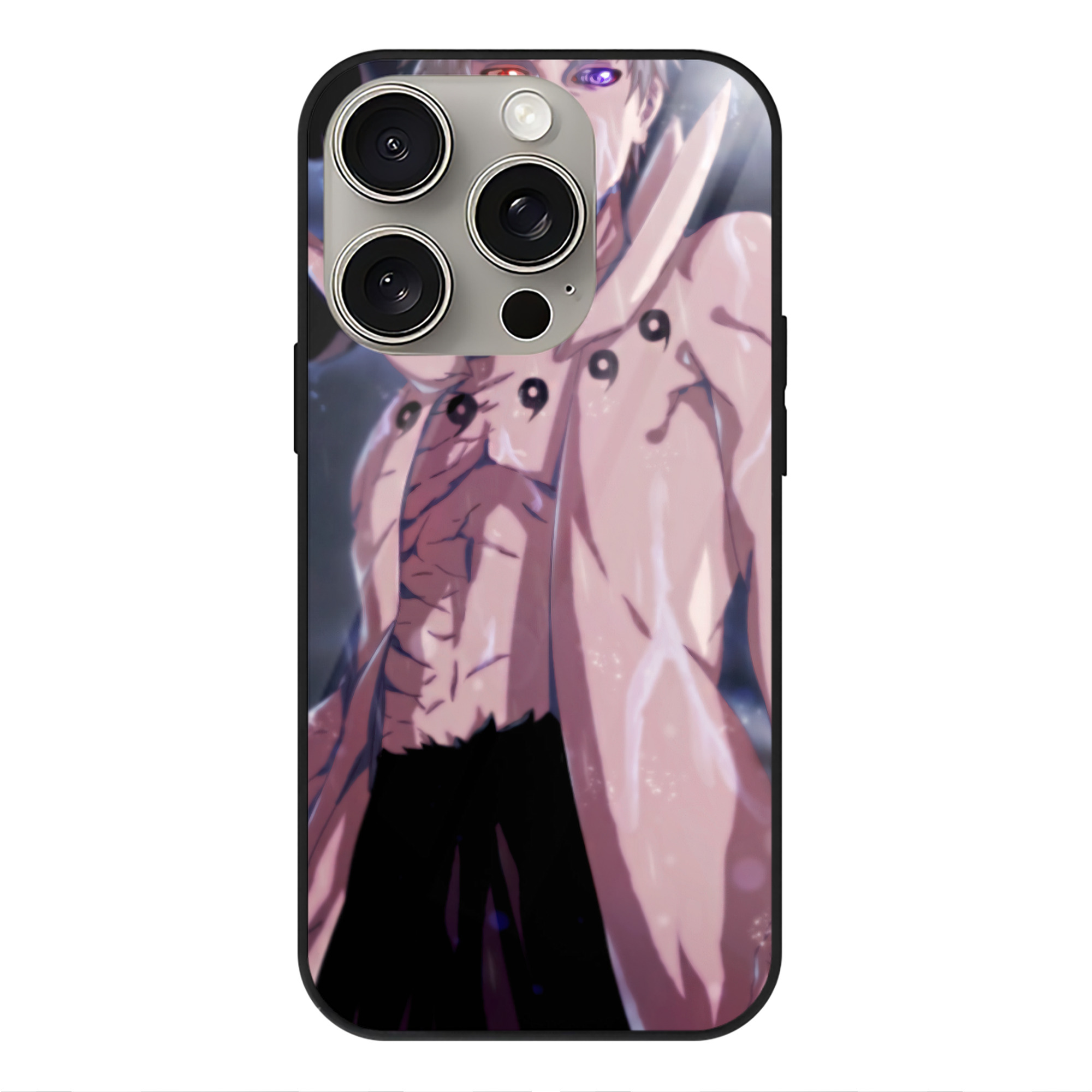 （画像用） NARUTO -ナルト- NARUTO -ナルト- 疾風伝 【iPhone15Pro対応】スマホケース 耐衝撃＆黄変防止 背面ガラス