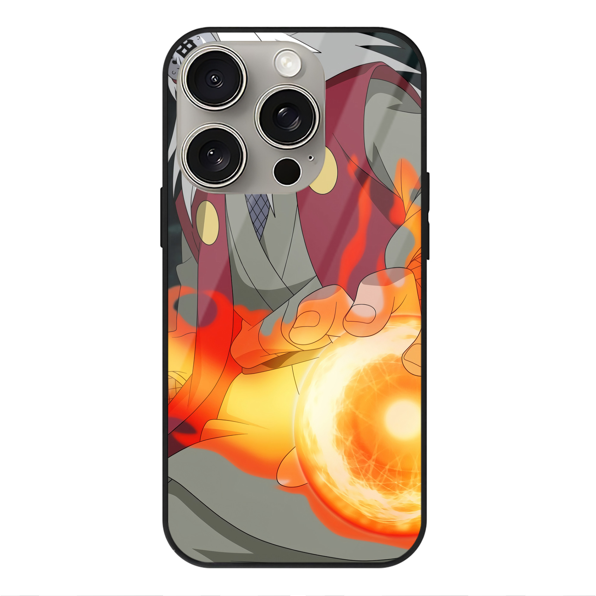 （画像用） NARUTO -ナルト- NARUTO -ナルト- 疾風伝 【iPhone15Pro対応】スマホケース 耐衝撃＆黄変防止 背面ガラス