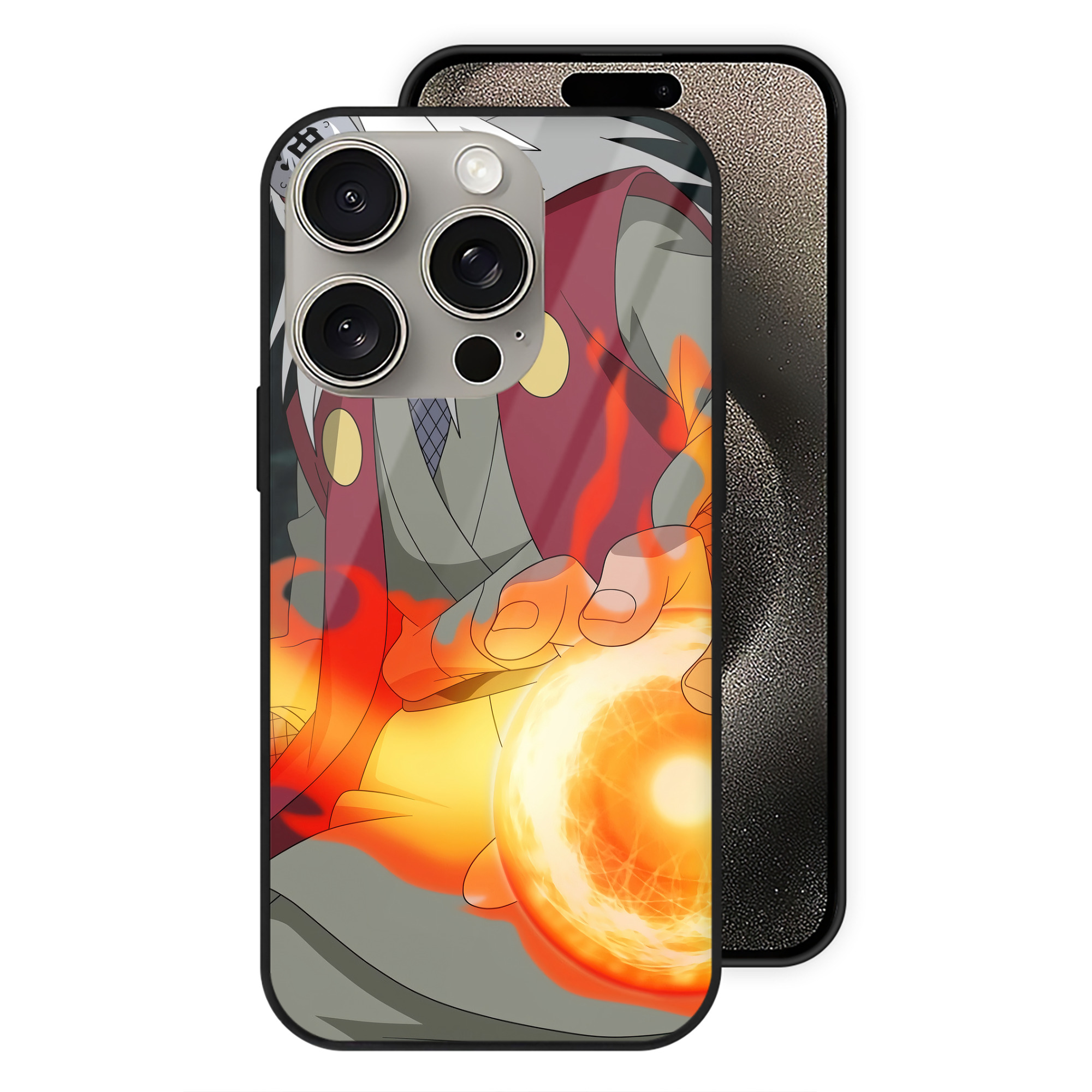 （画像用） NARUTO -ナルト- NARUTO -ナルト- 疾風伝 【iPhone15Pro対応】スマホケース 耐衝撃＆黄変防止 背面ガラス