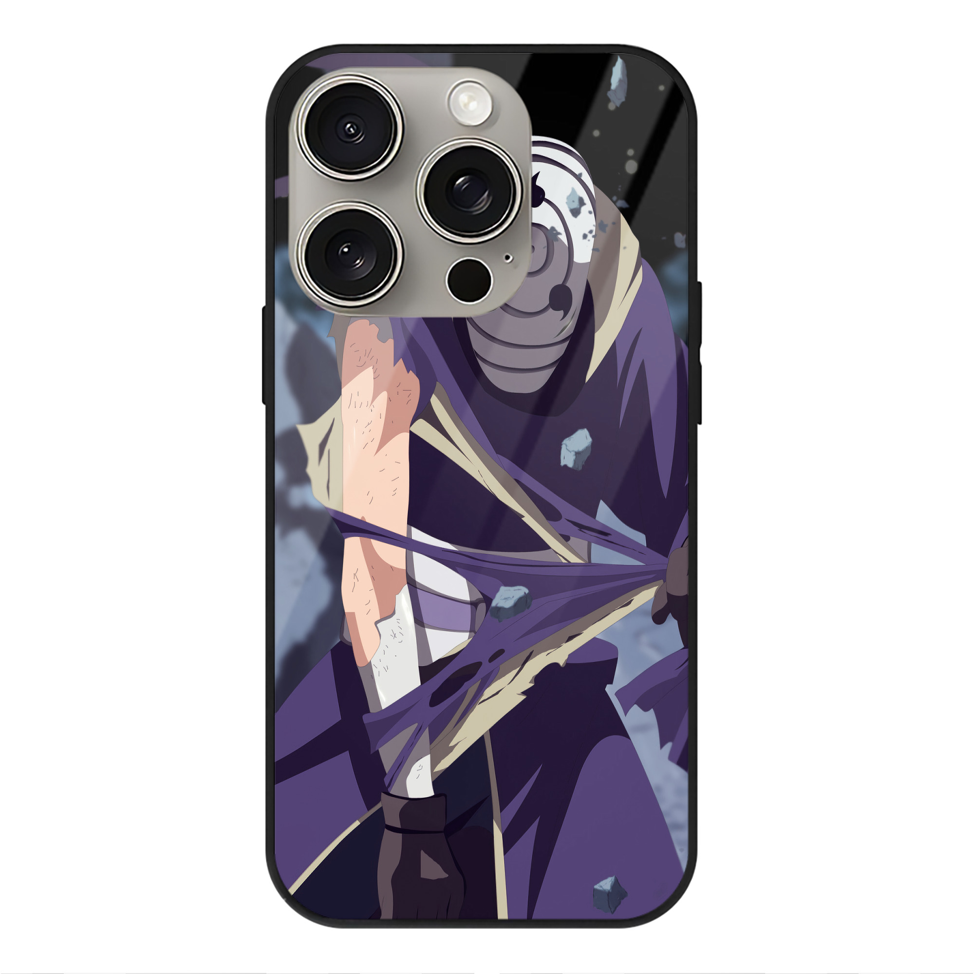 （画像用） NARUTO -ナルト- NARUTO -ナルト- 疾風伝 【iPhone15Pro対応】スマホケース 耐衝撃＆黄変防止 背面ガラス