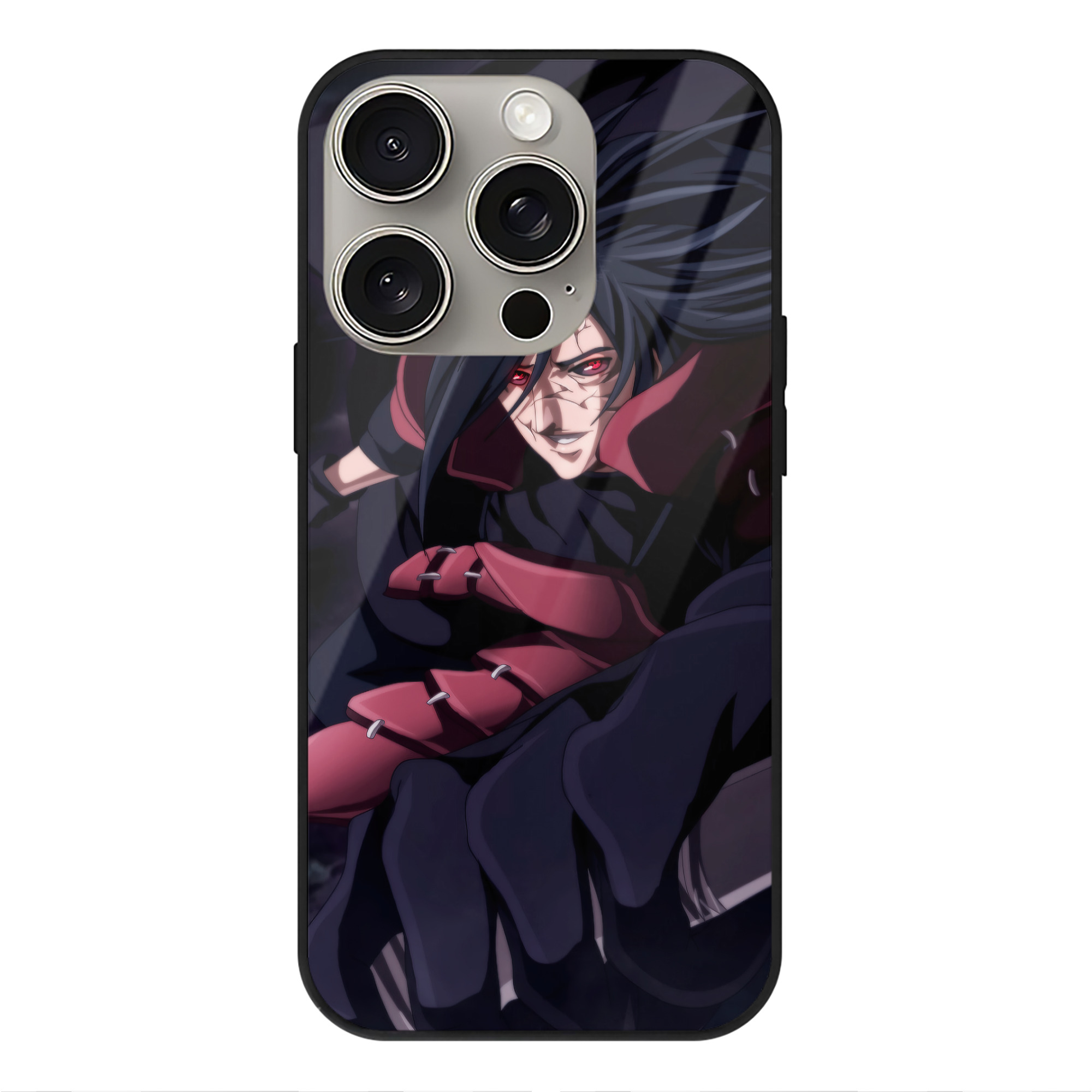 （画像用） NARUTO -ナルト- NARUTO -ナルト- 疾風伝 【iPhone15Pro対応】スマホケース 耐衝撃＆黄変防止 背面ガラス