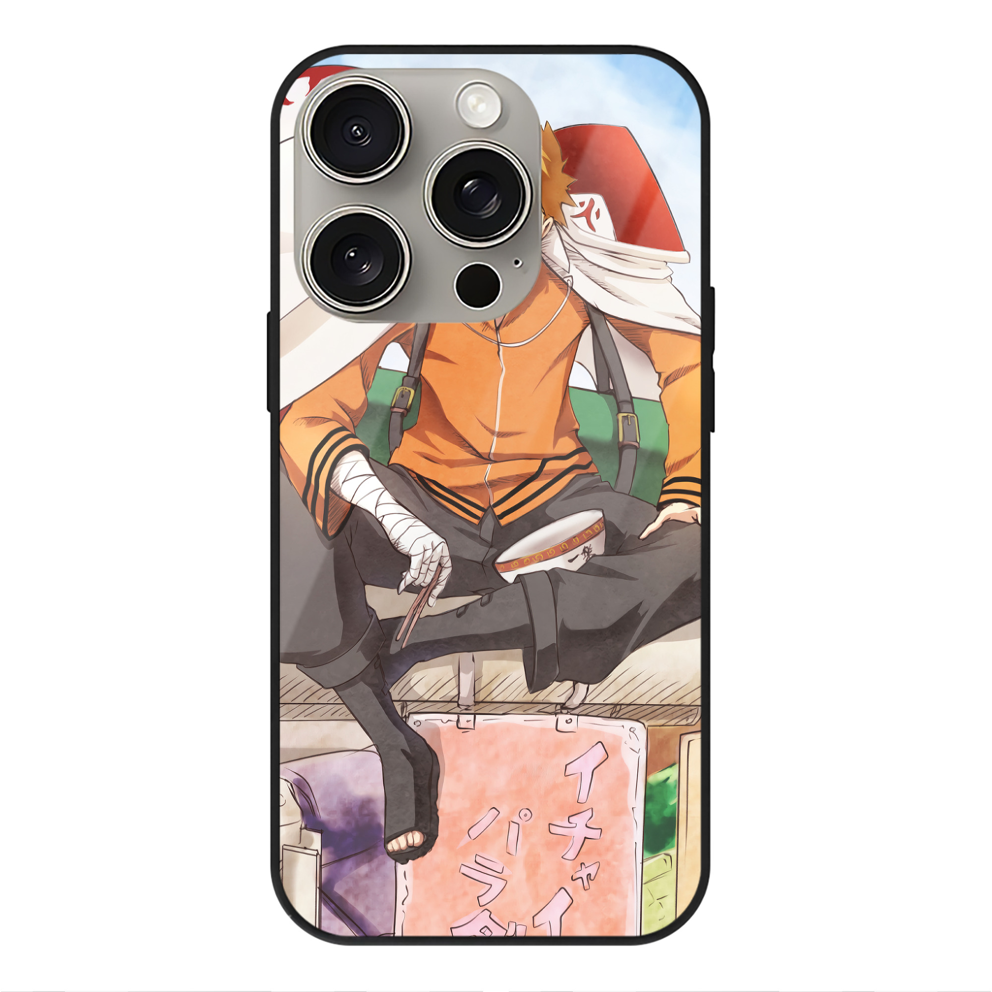 （画像用） NARUTO -ナルト- NARUTO -ナルト- 疾風伝 【iPhone15Pro対応】スマホケース 耐衝撃＆黄変防止 背面ガラス